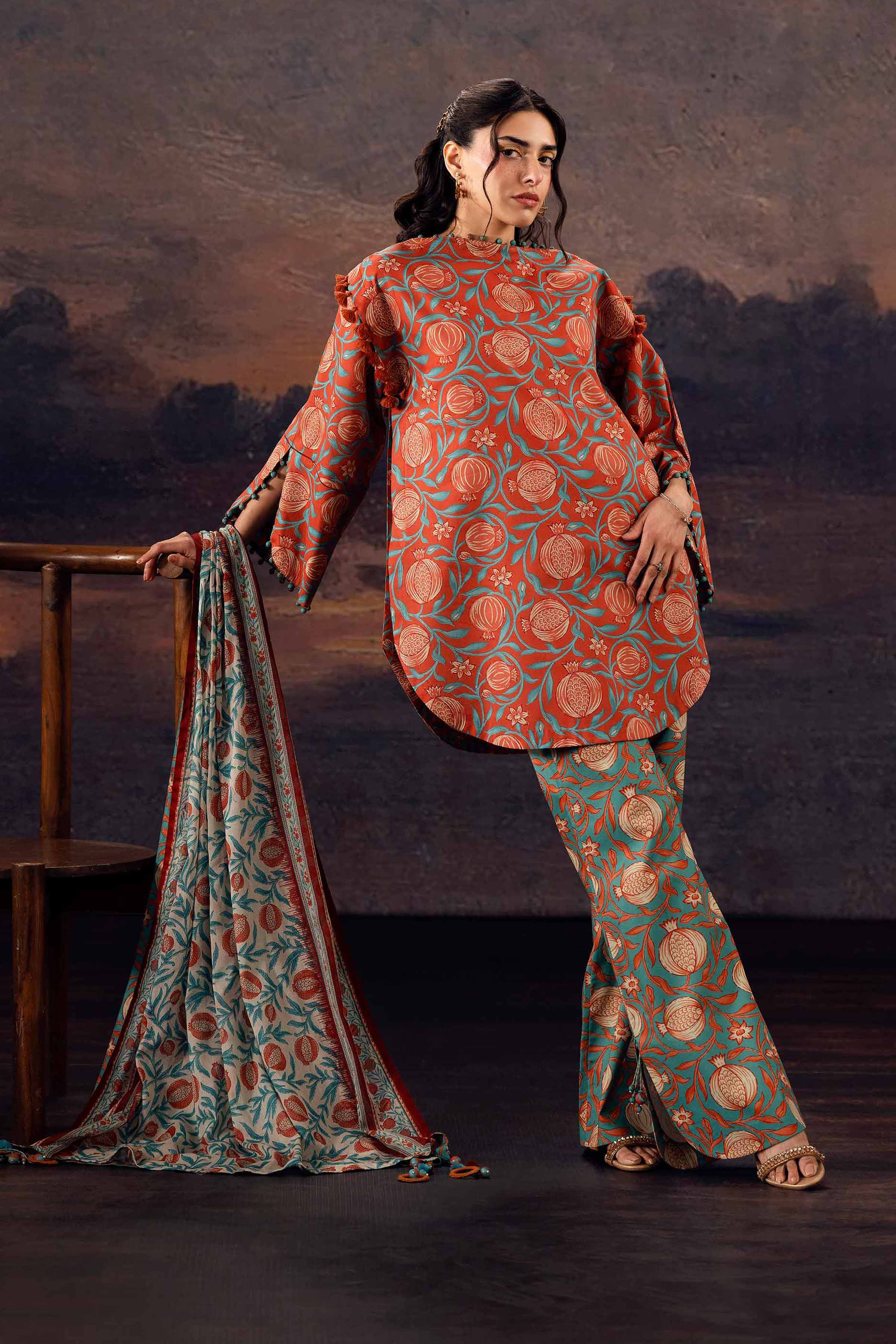 3 Piece - Printed Suit - 42601179 for Women - Unstitched Collection | Nishat | Shop Online