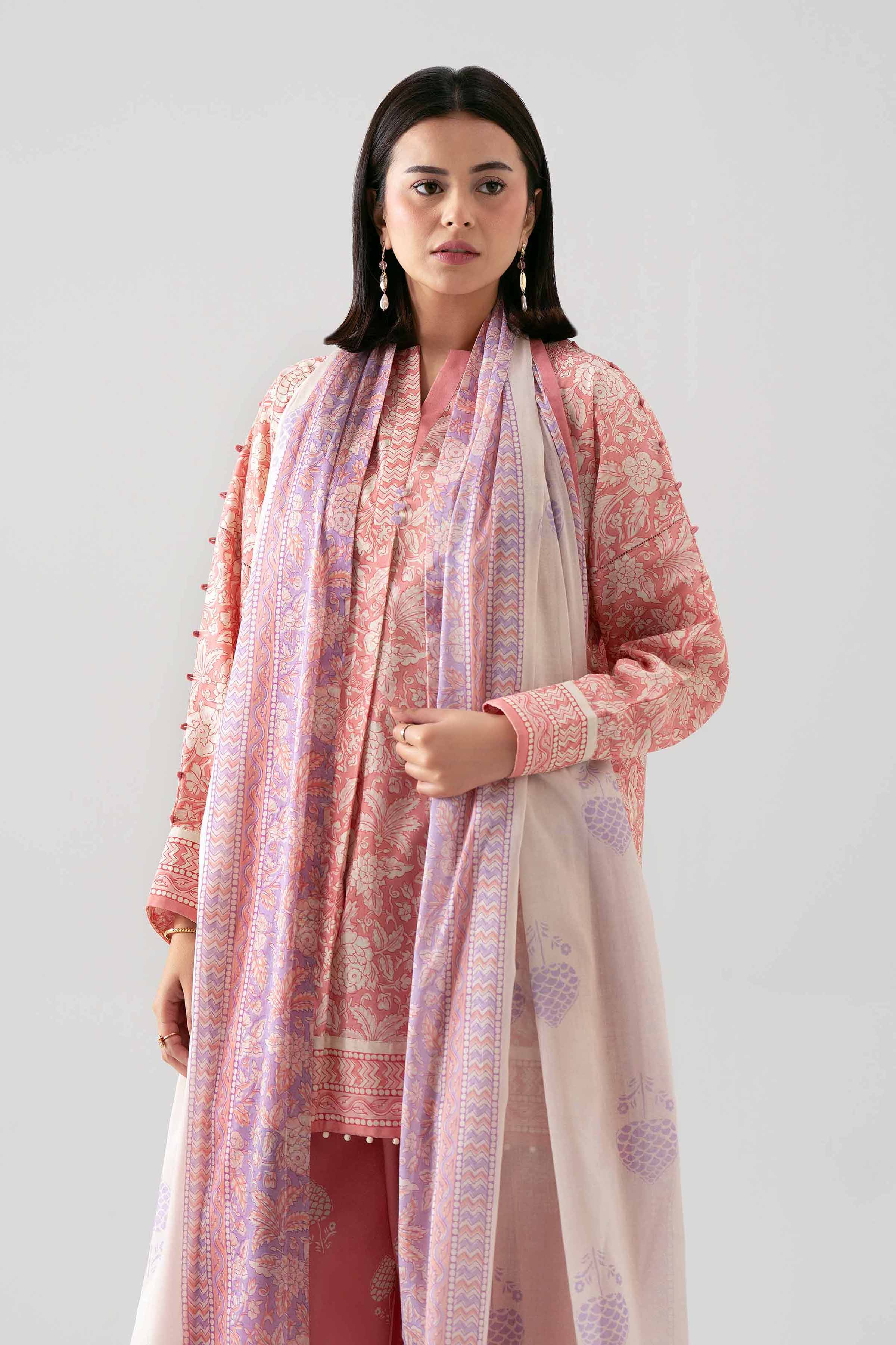 3 Piece - Printed Suit - 42601182 for Women - Unstitched Collection | Nishat | Shop Online