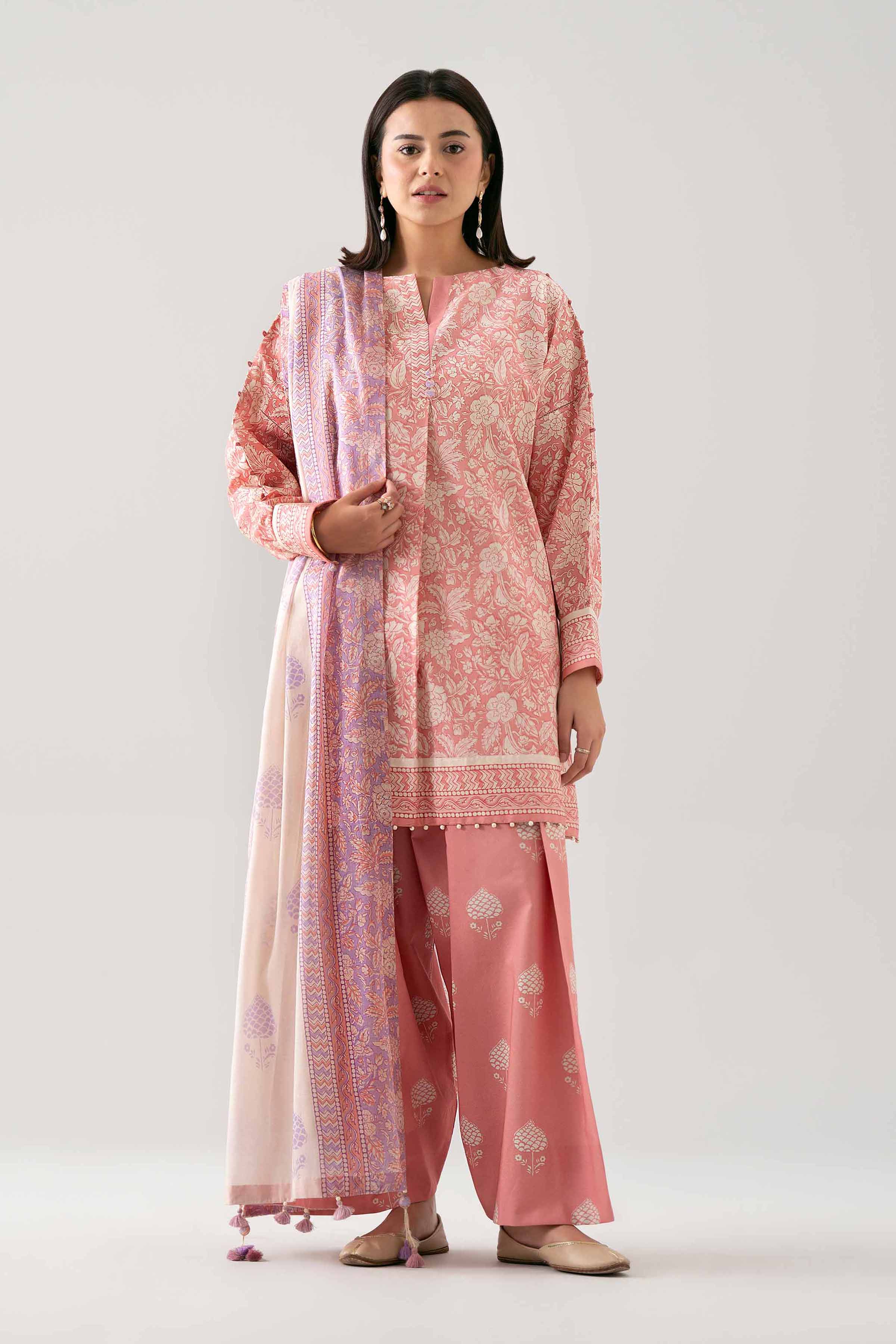 3 Piece - Printed Suit - 42601182 for Women - Unstitched Collection | Nishat | Shop Online