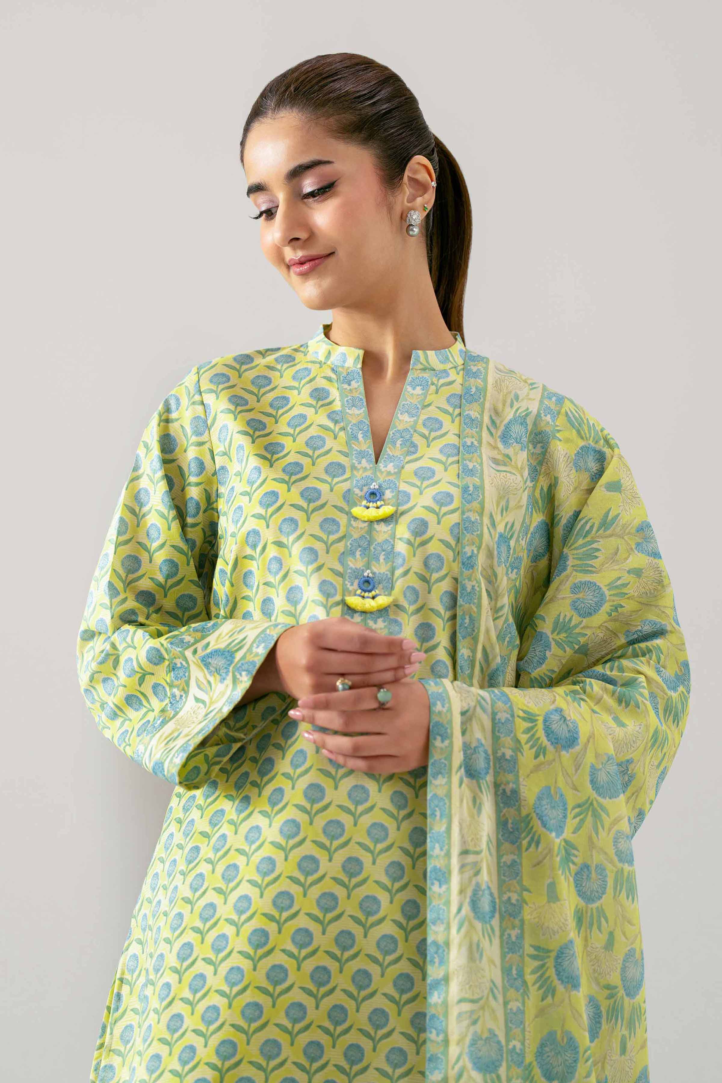 3 Piece - Printed Suit - 42601186 for Women - Unstitched Collection | Nishat | Shop Online