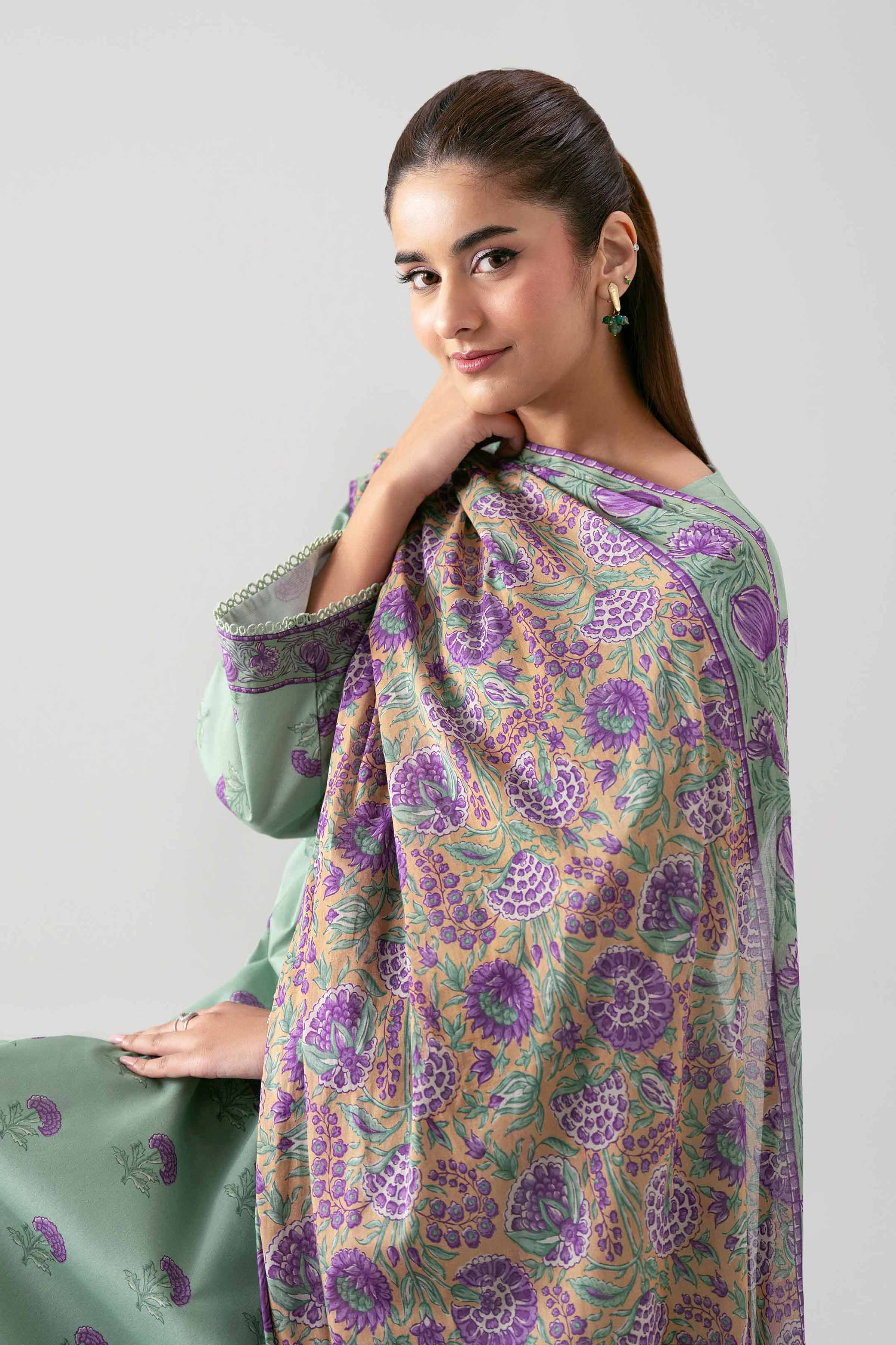 3 Piece - Printed Suit - 42601189 for Women - Unstitched Collection | Nishat | Shop Online