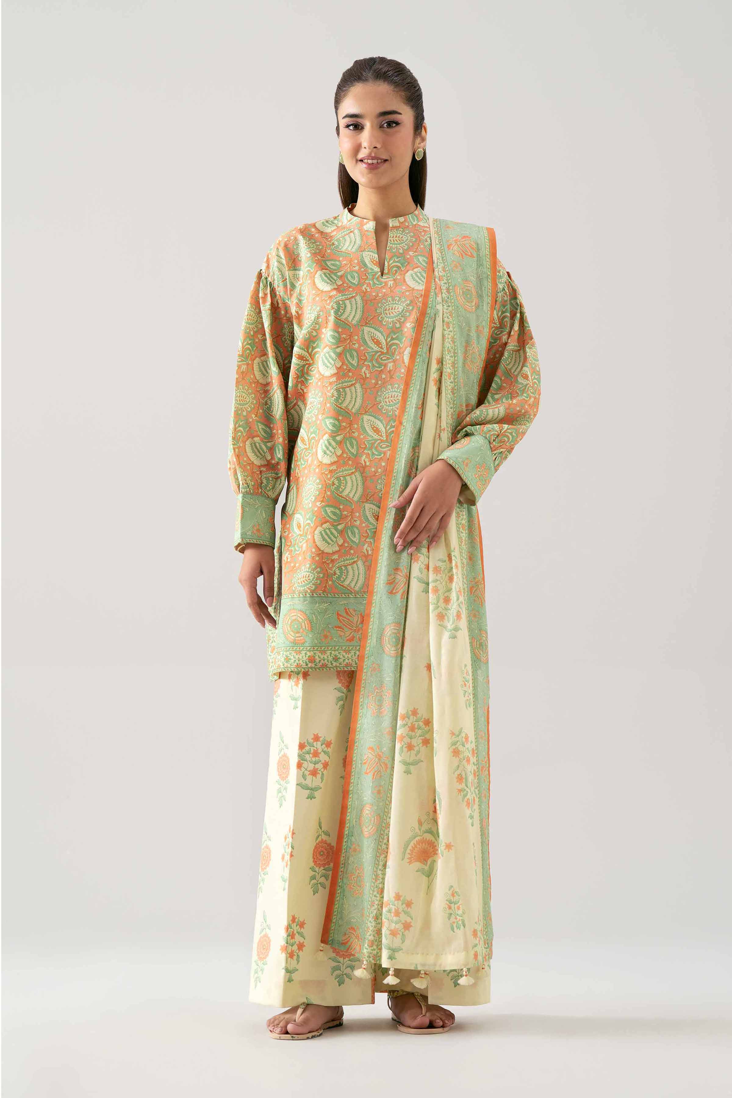 3 Piece - Printed Suit - 42601190 for Women - Unstitched Collection | Nishat | Shop Online