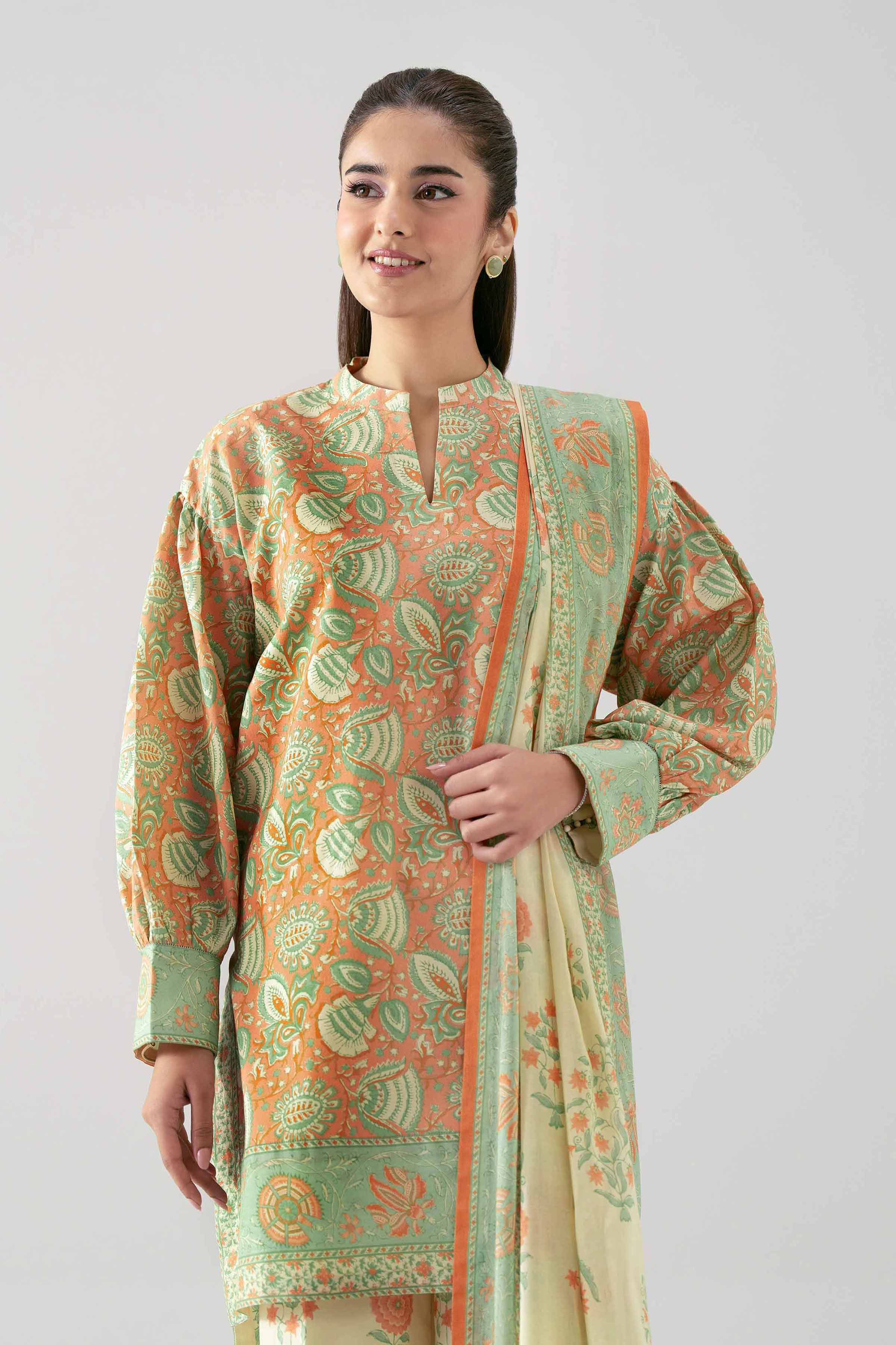 3 Piece - Printed Suit - 42601190 for Women - Unstitched Collection | Nishat | Shop Online