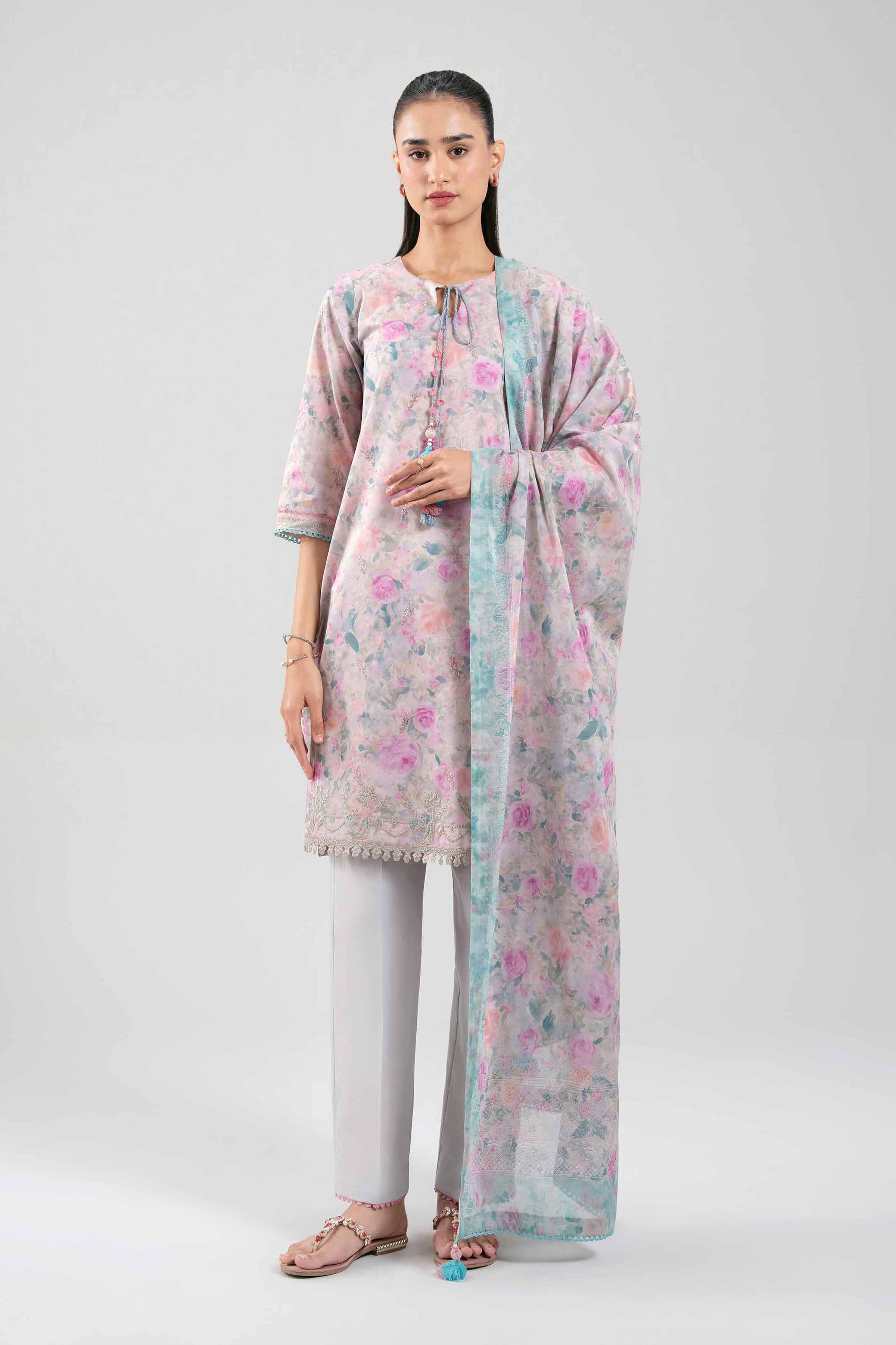 3 Piece - Embroidered Suit - 42601192 for Women - Unstitched Collection | Nishat | Shop Online