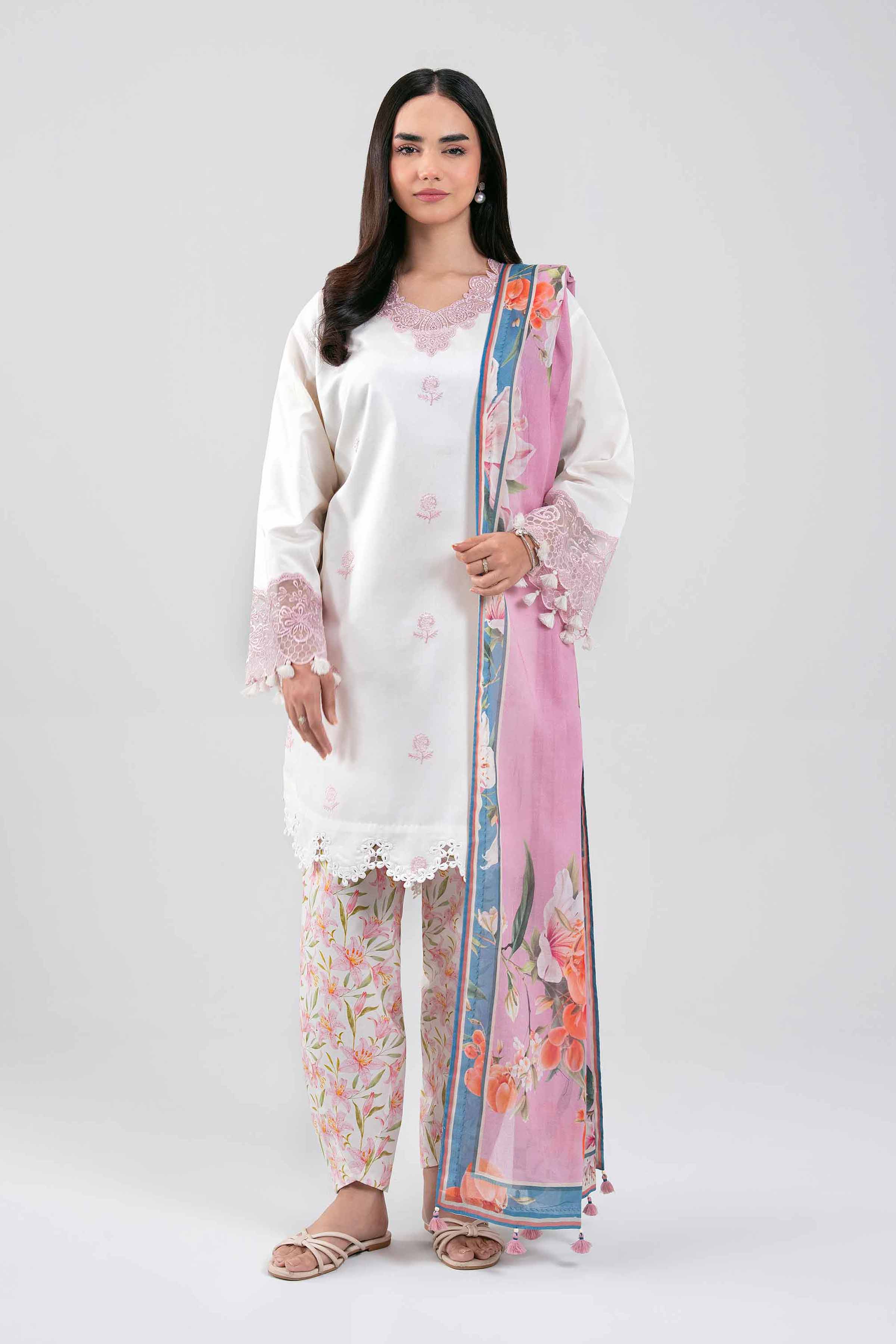 3 Piece - Digital Printed Embroidered Suit - 42601195 for Women - Unstitched Collection | Nishat | Shop Online