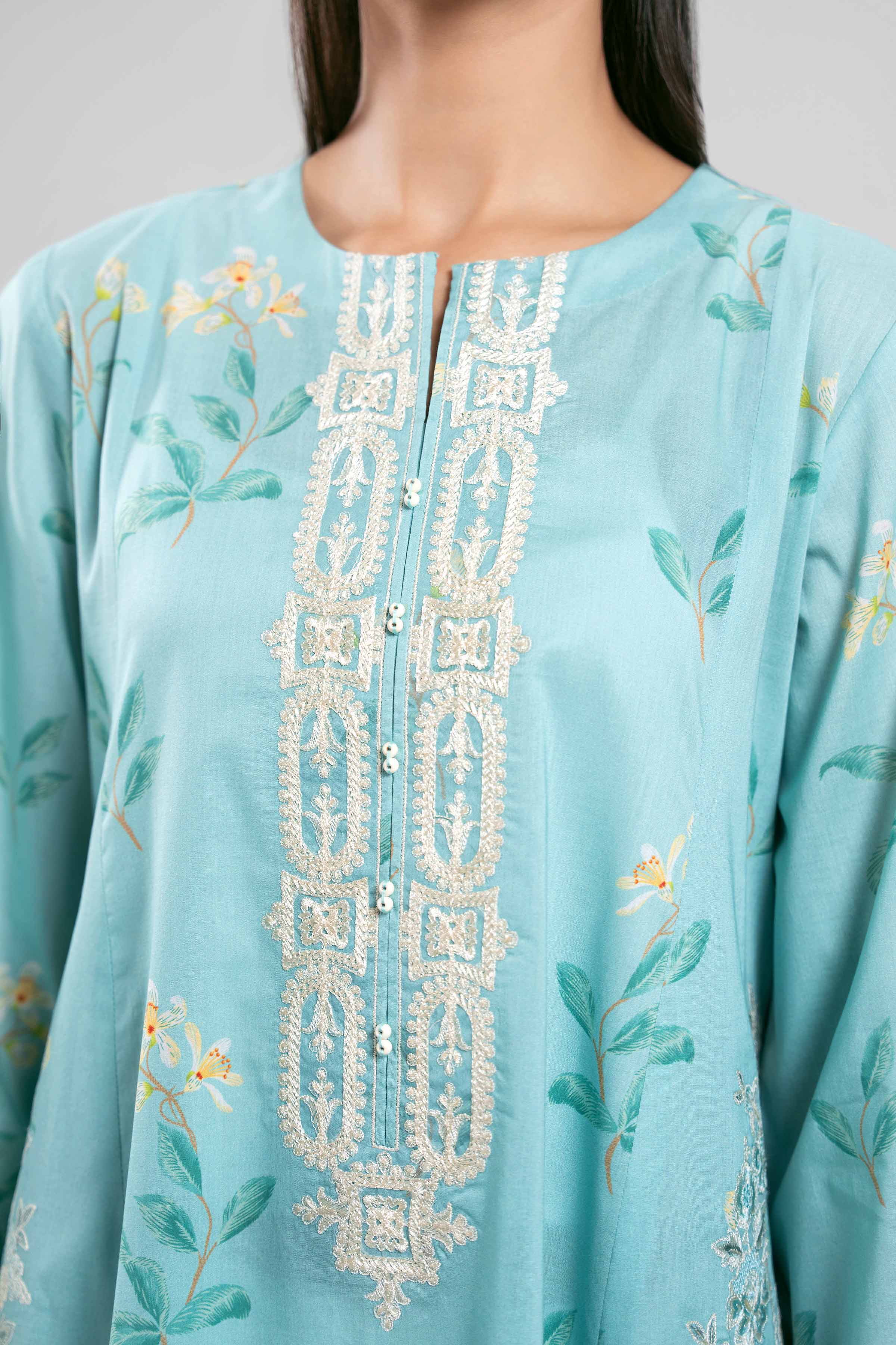 3 Piece - Digital Printed Embroidered Suit - 42601201 for Women - Unstitched Collection | Nishat | Shop Online