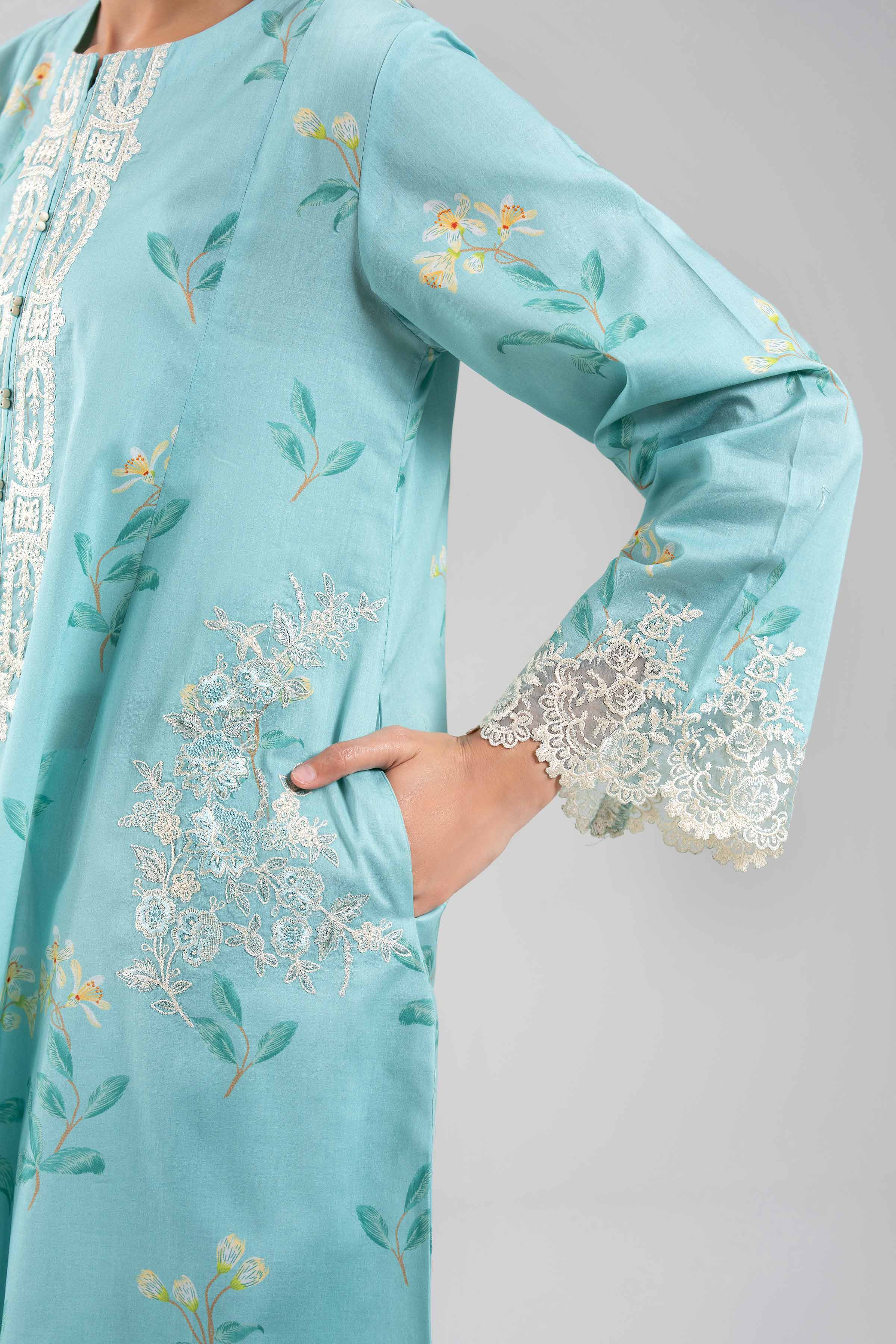 3 Piece - Digital Printed Embroidered Suit - 42601201 for Women - Unstitched Collection | Nishat | Shop Online