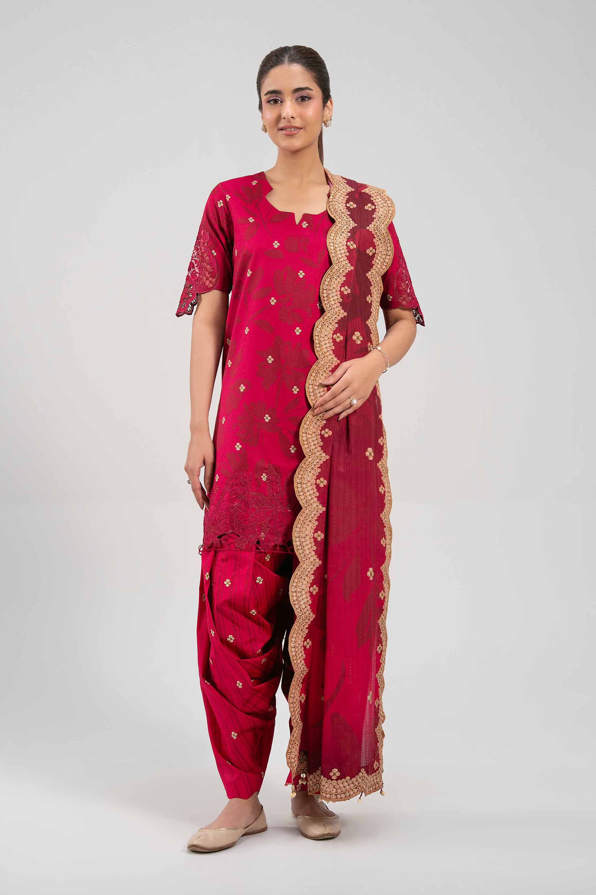 3 Piece - Digital Printed Embroidered Suit - 42601202 for Women - Unstitched Collection | Nishat | Shop Online