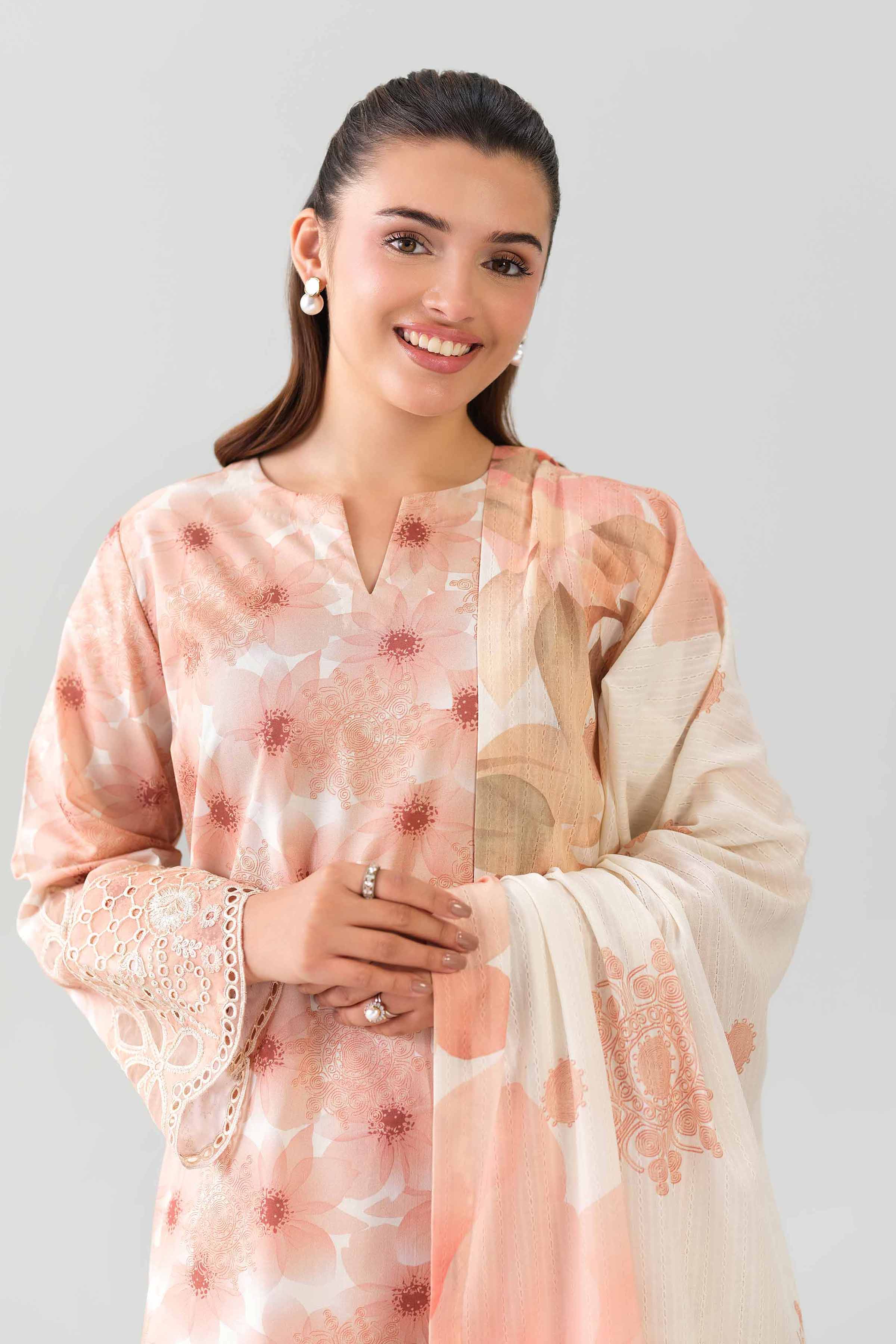 3 Piece - Digital Printed Embroidered Suit - 42601203 for Women - Unstitched Collection | Nishat | Shop Online