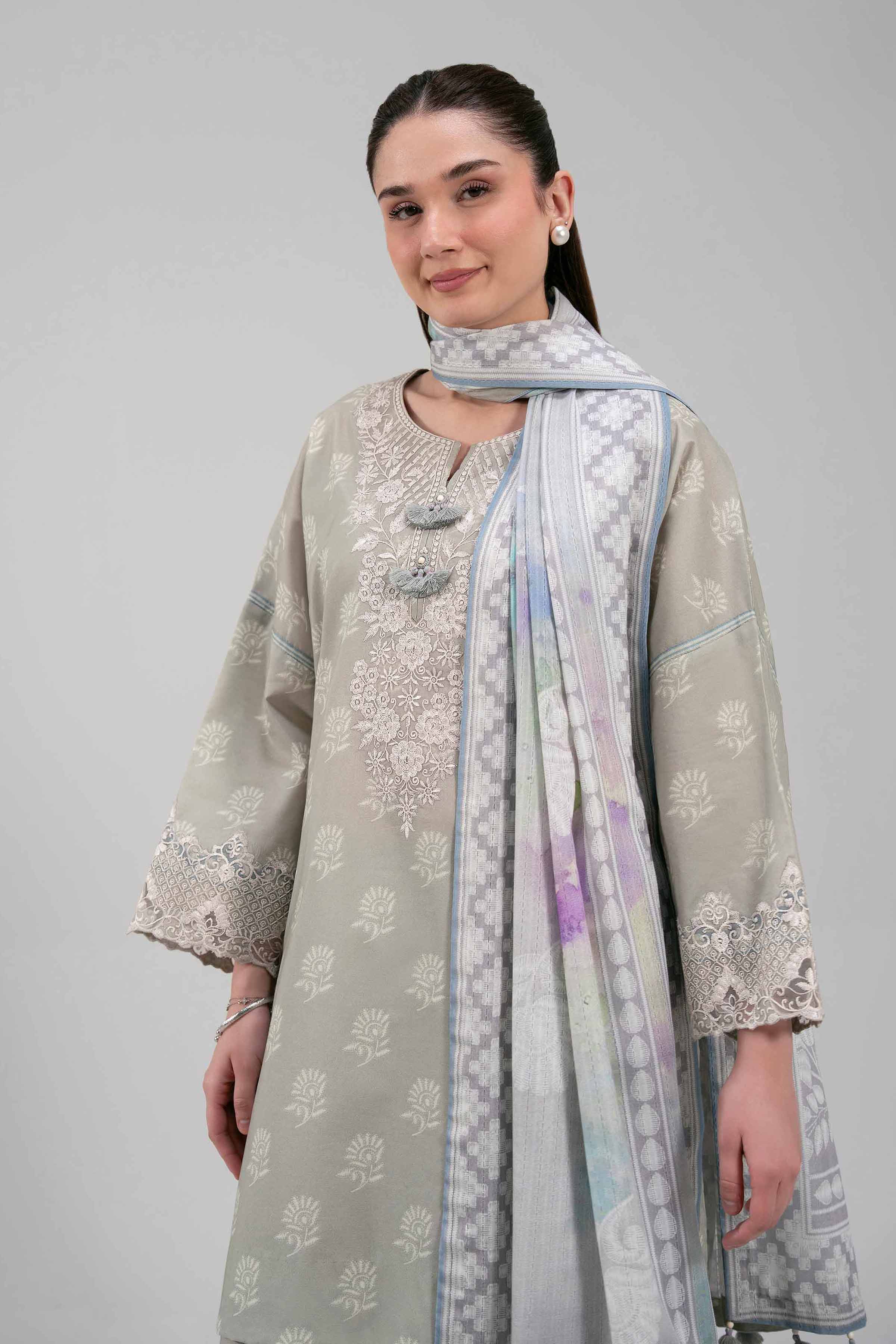 3 Piece - Digital Printed Embroidered Suit - 42601204 for Women - Unstitched Collection | Nishat | Shop Online