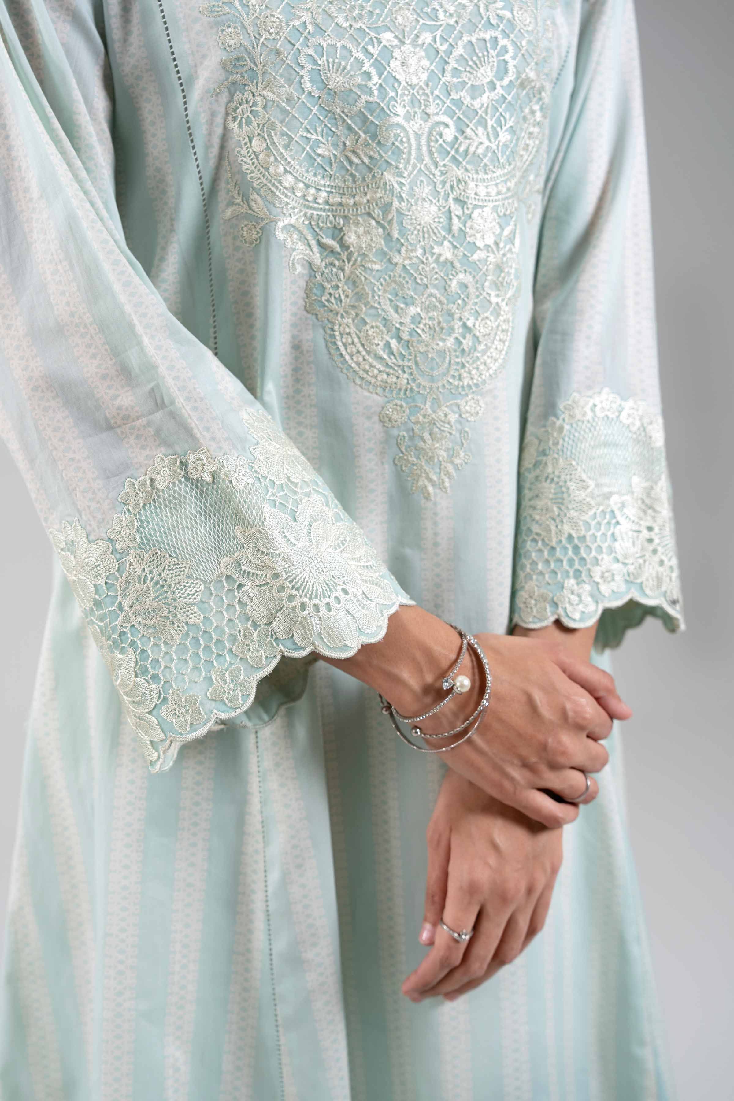 3 Piece - Digital Printed Embroidered Suit - 42601208