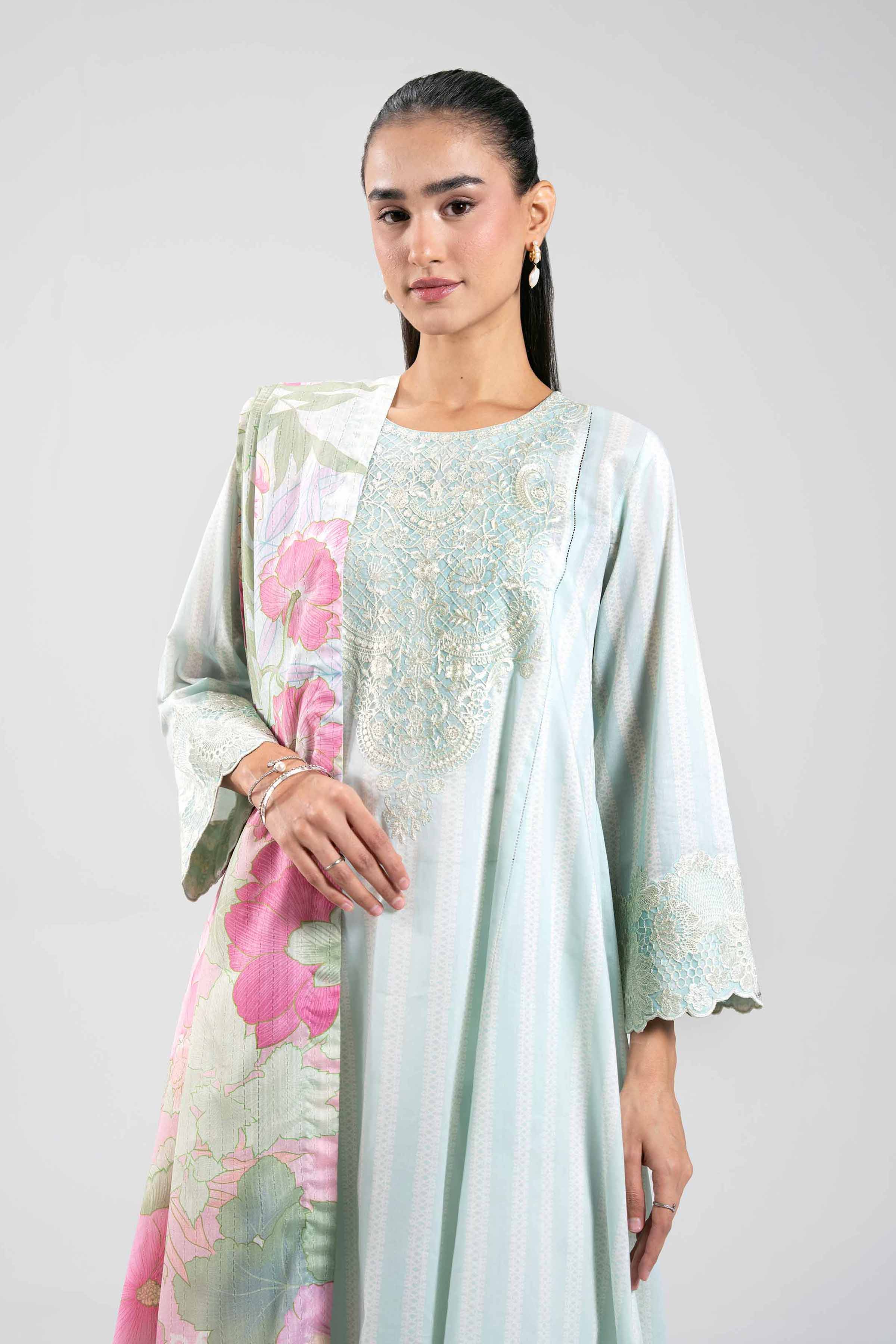 3 Piece - Digital Printed Embroidered Suit - 42601208 for Women - Unstitched Collection | Nishat | Shop Online