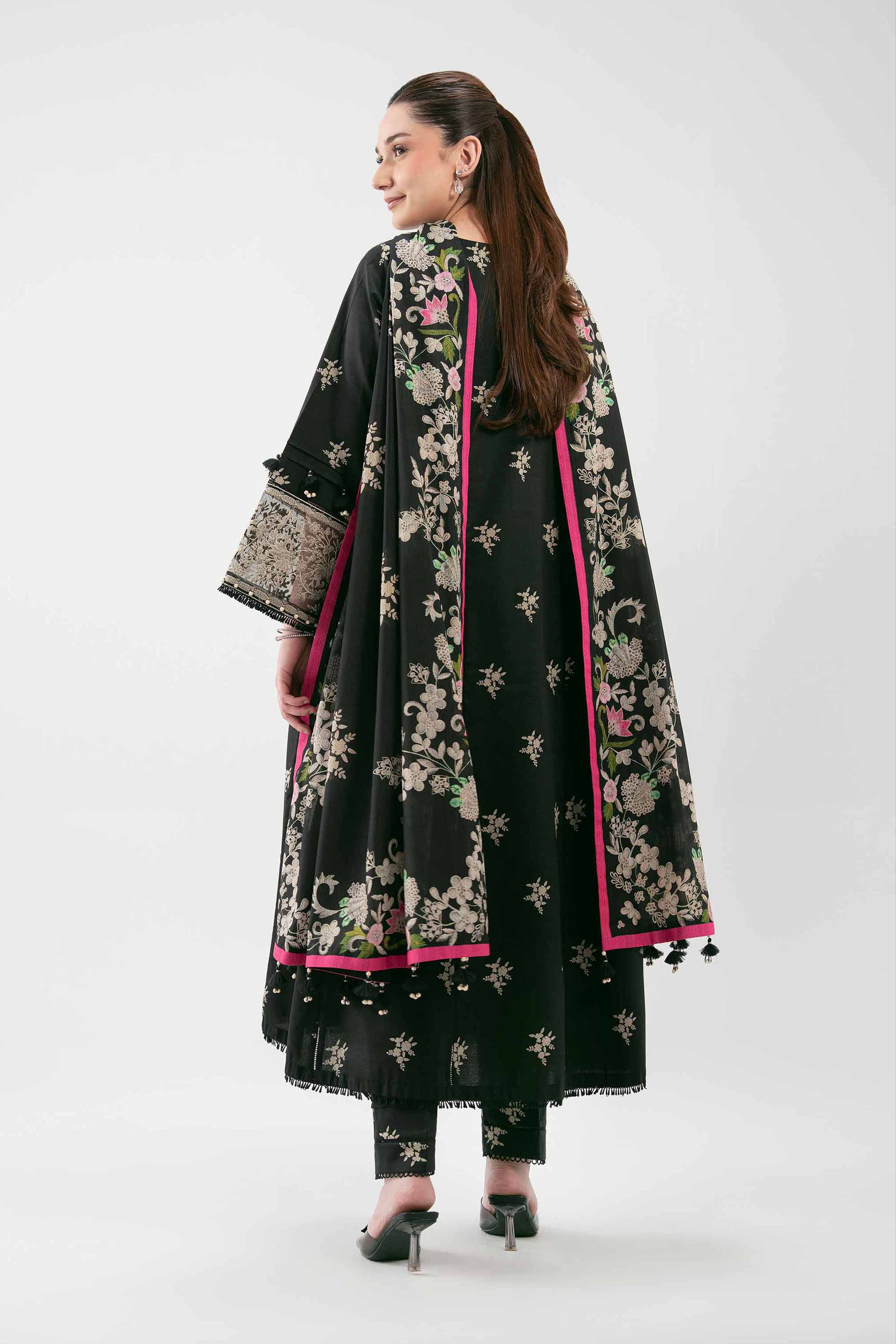 3 Piece - Digital Printed Embroidered Suit - 42601210