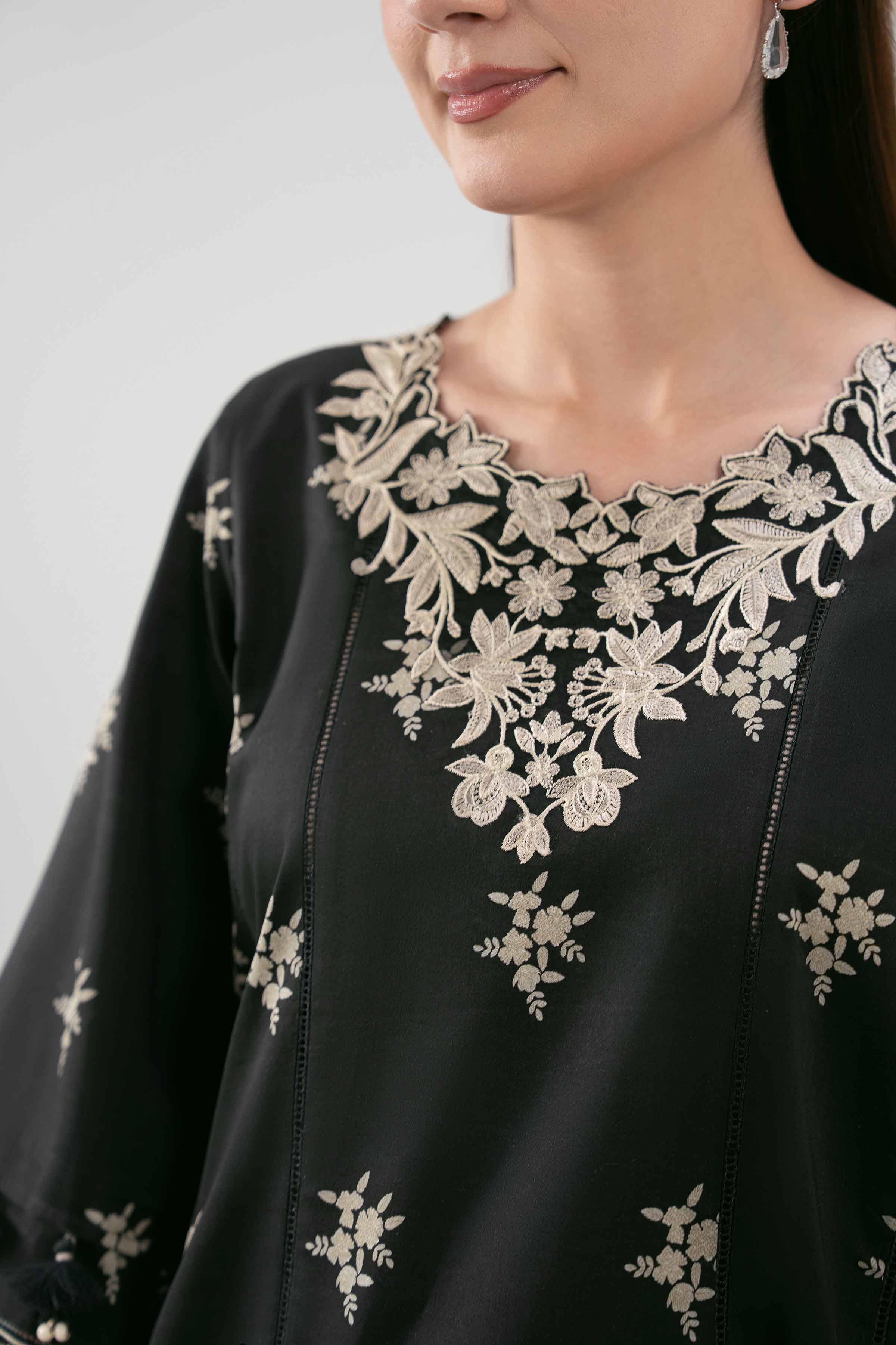 3 Piece - Digital Printed Embroidered Suit - 42601210