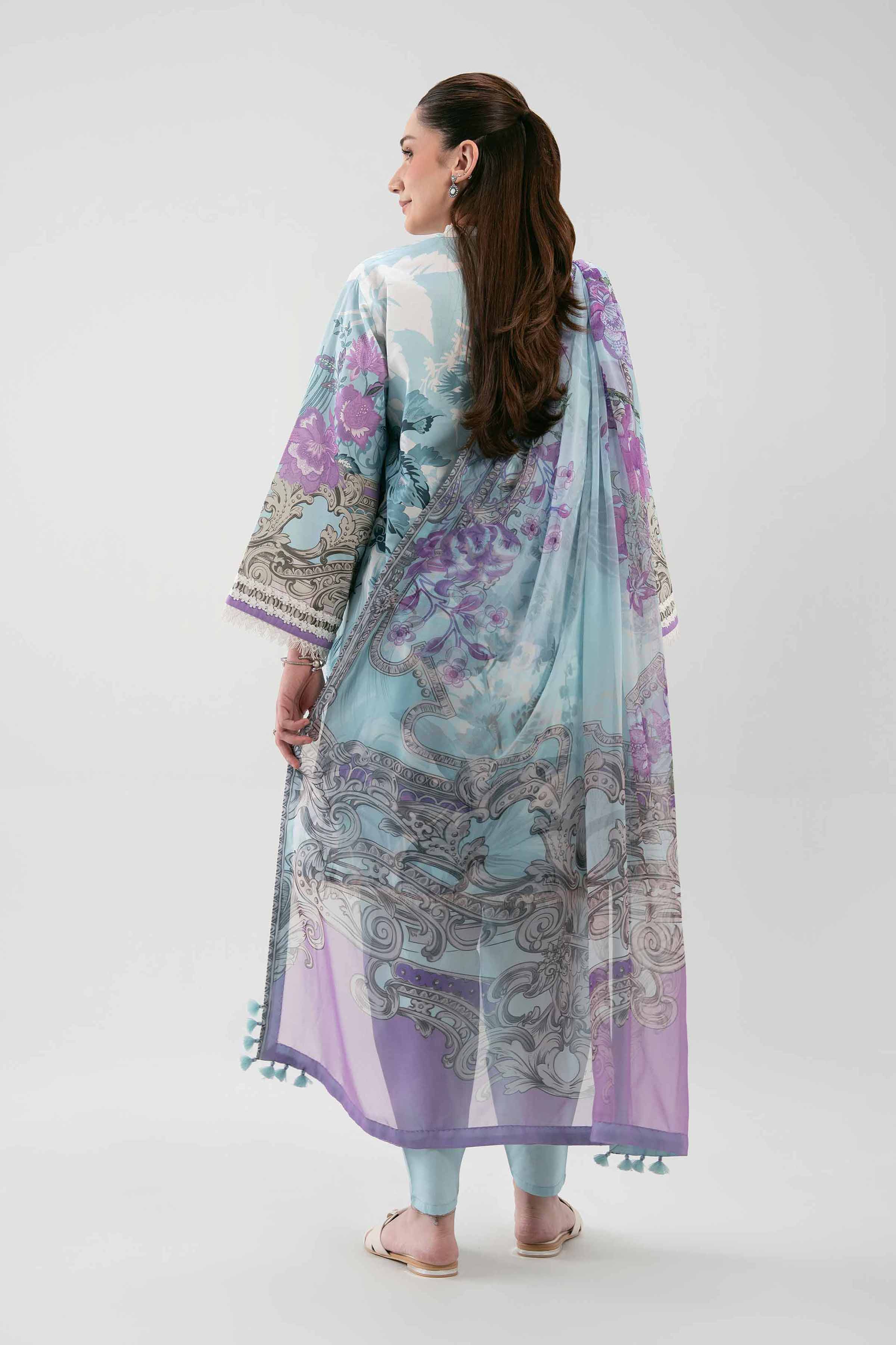 3 Piece - Digital Printed Embroidered Suit - 42601211 for Women - Unstitched Collection | Nishat | Shop Online