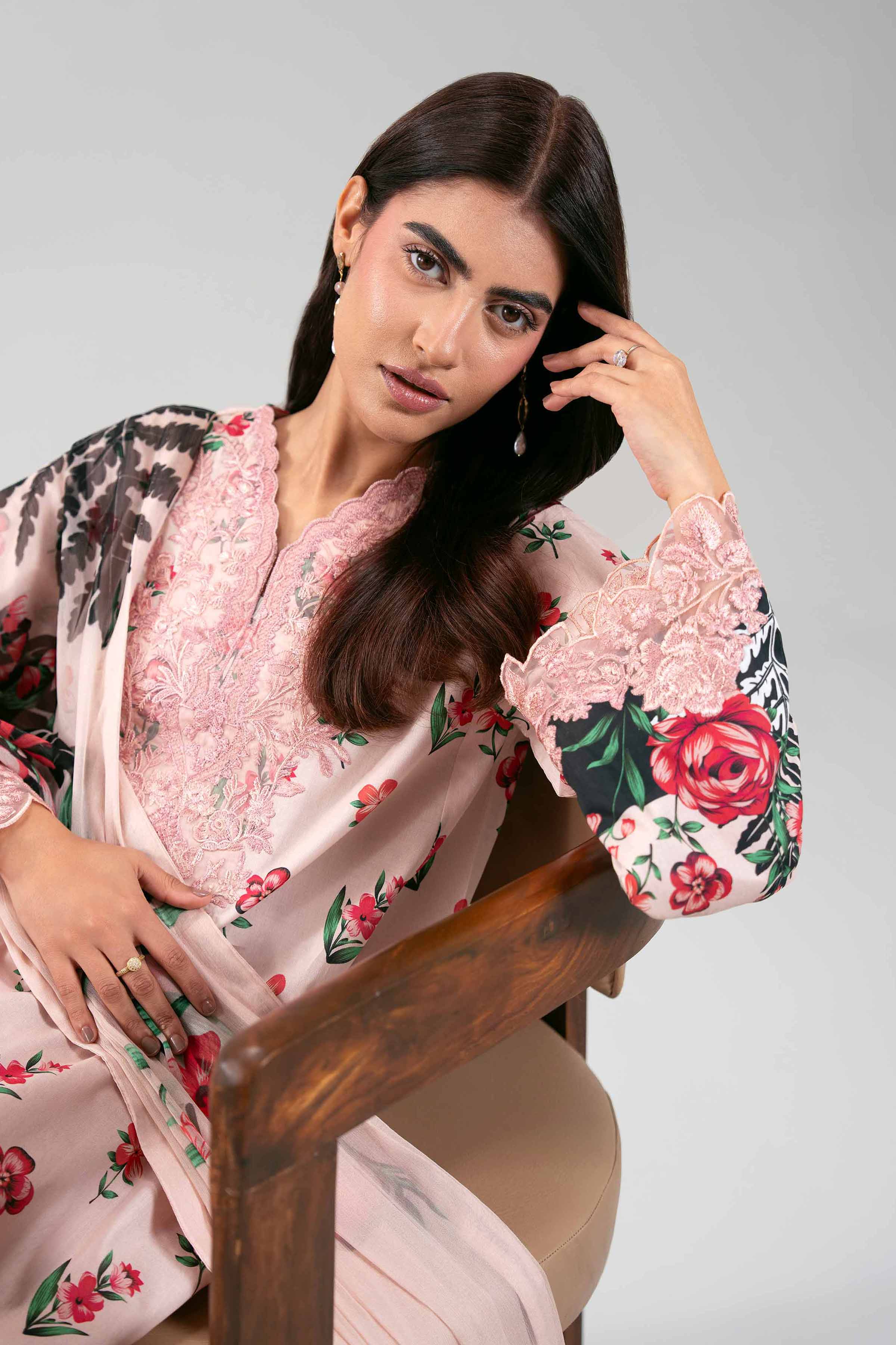 3 Piece - Digital Printed Embroidered Suit - 42601220 for Women - Unstitched Collection | Nishat | Shop Online