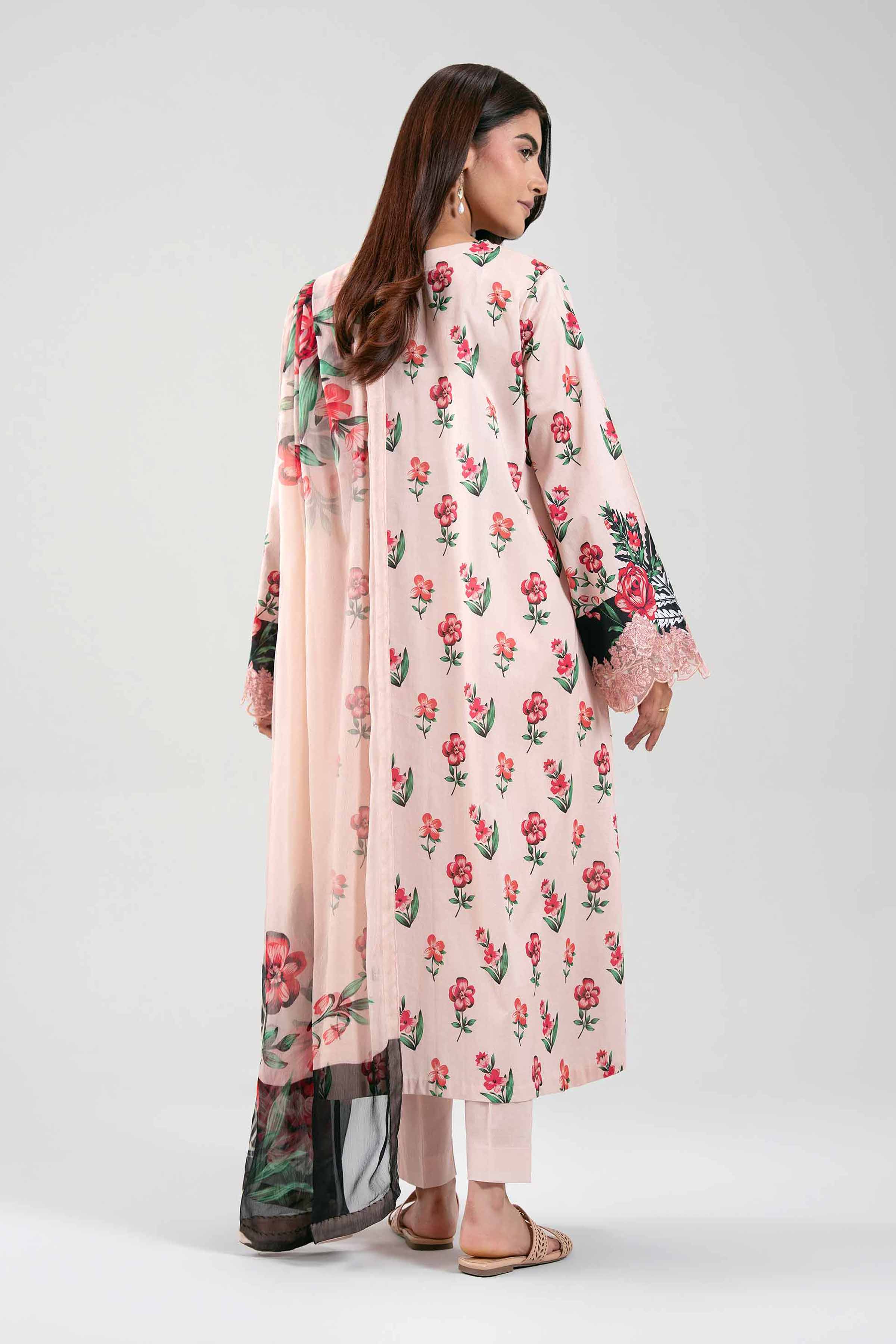 3 Piece - Digital Printed Embroidered Suit - 42601220