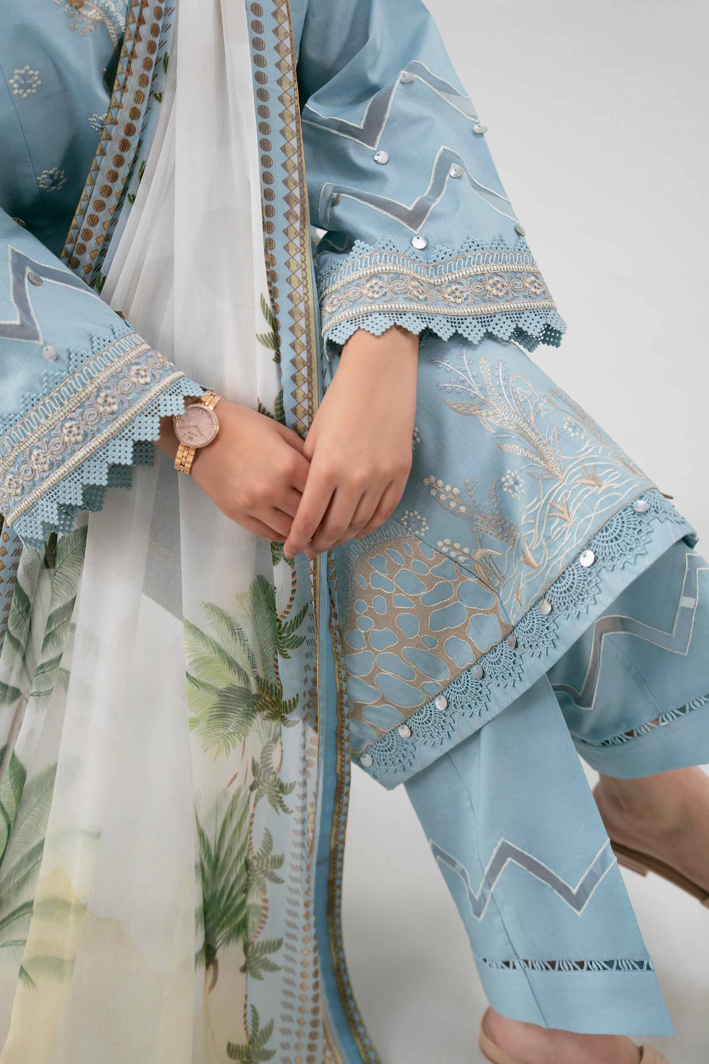 3 Piece - Digital Printed Embroidered Suit - 42601223 for Women - Unstitched Collection | Nishat | Shop Online