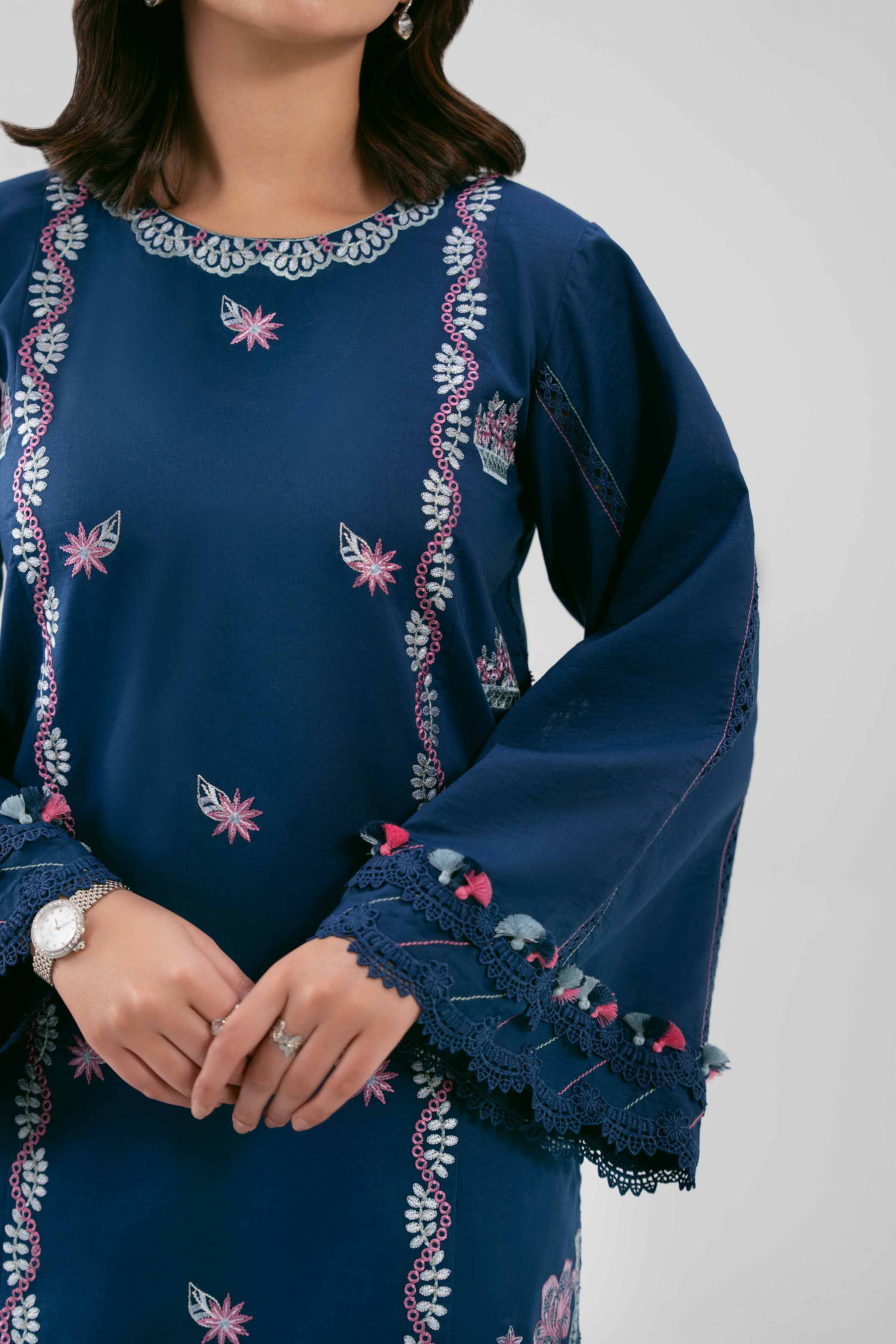 3 Piece - Digital Printed Embroidered Suit - 42601225