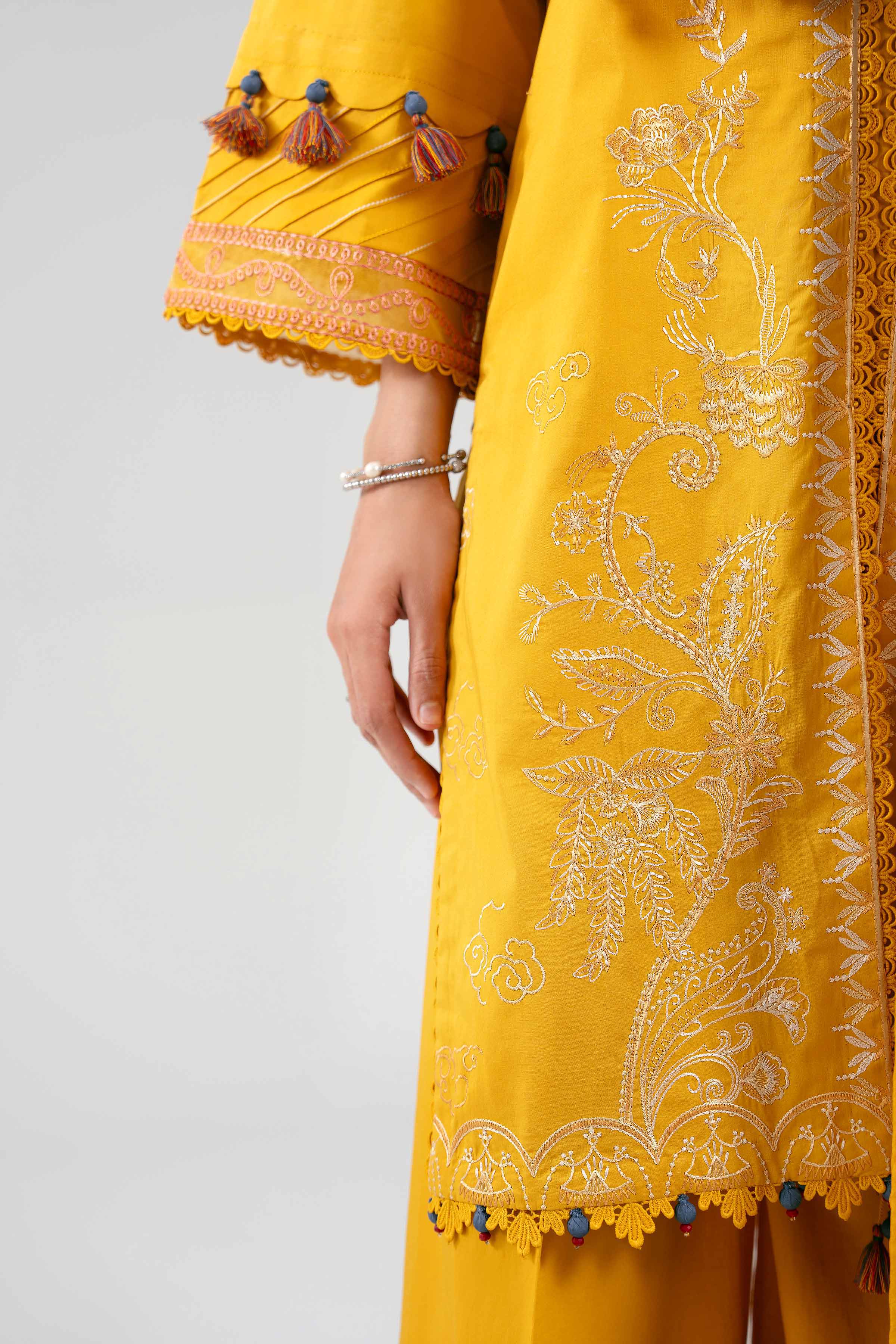 3 Piece - Digital Printed Embroidered Suit - 42601227