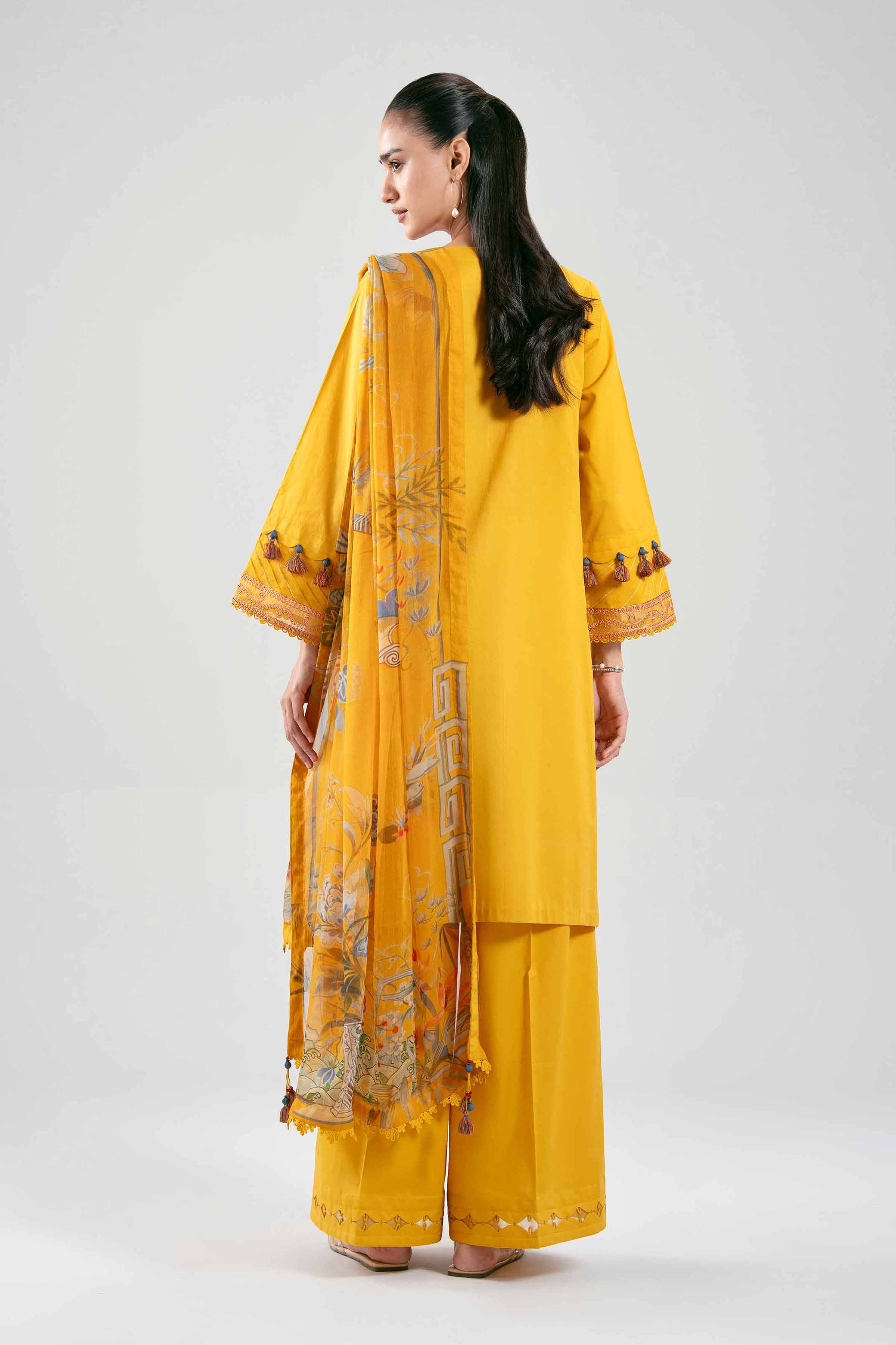 3 Piece - Digital Printed Embroidered Suit - 42601227