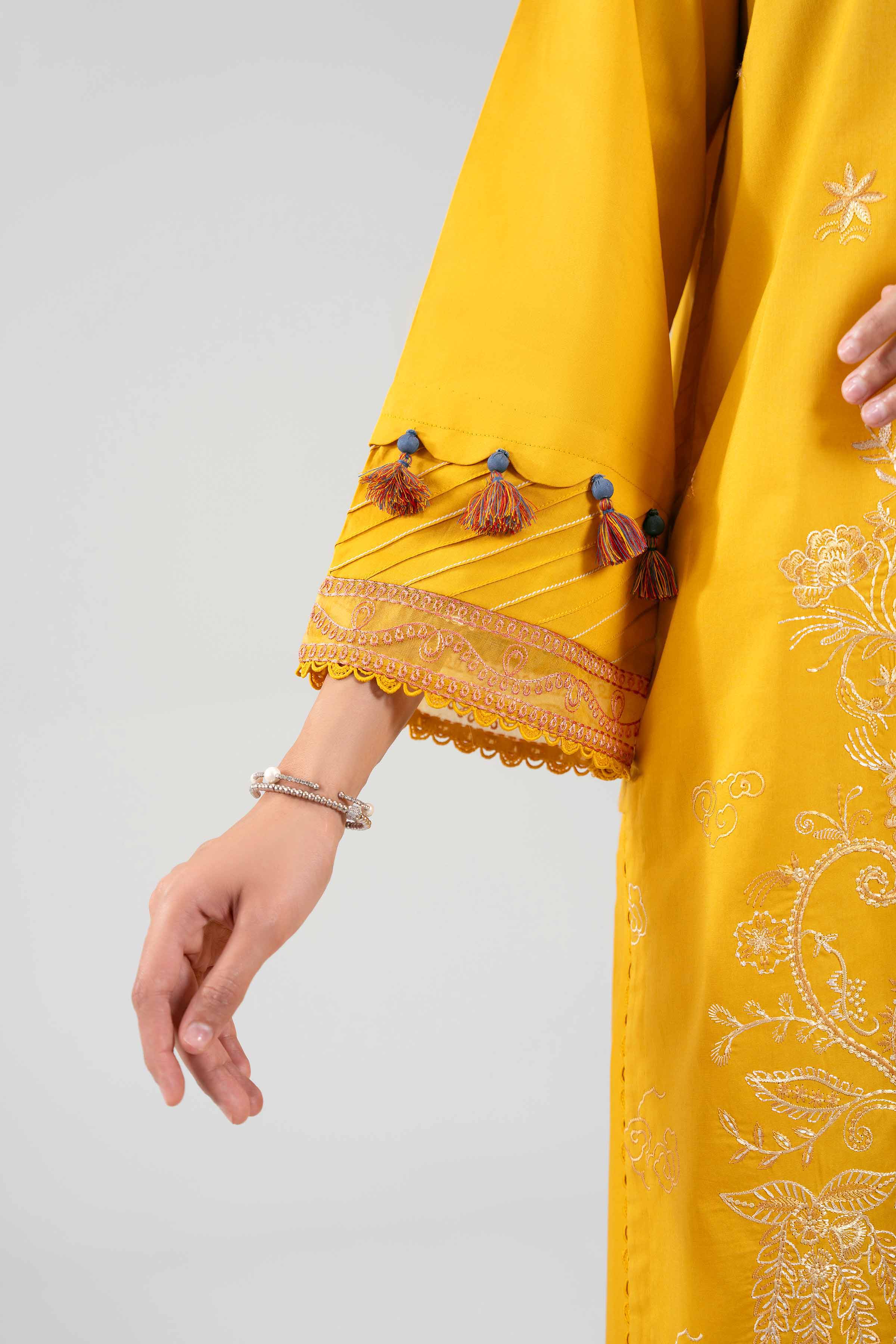 3 Piece - Digital Printed Embroidered Suit - 42601227