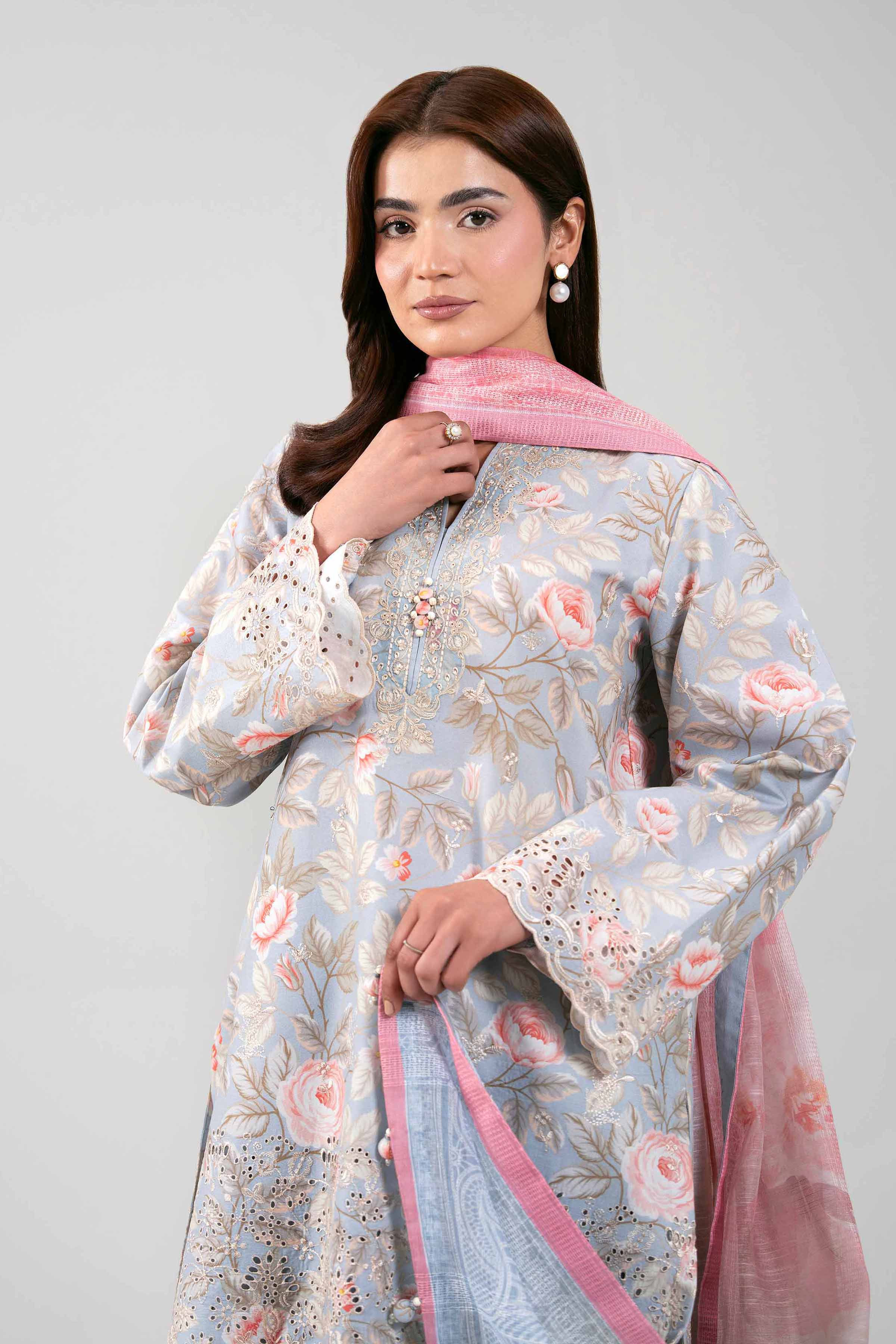 3 Piece - Embroidered Suit - 42601236 for Women - Unstitched Collection | Nishat | Shop Online