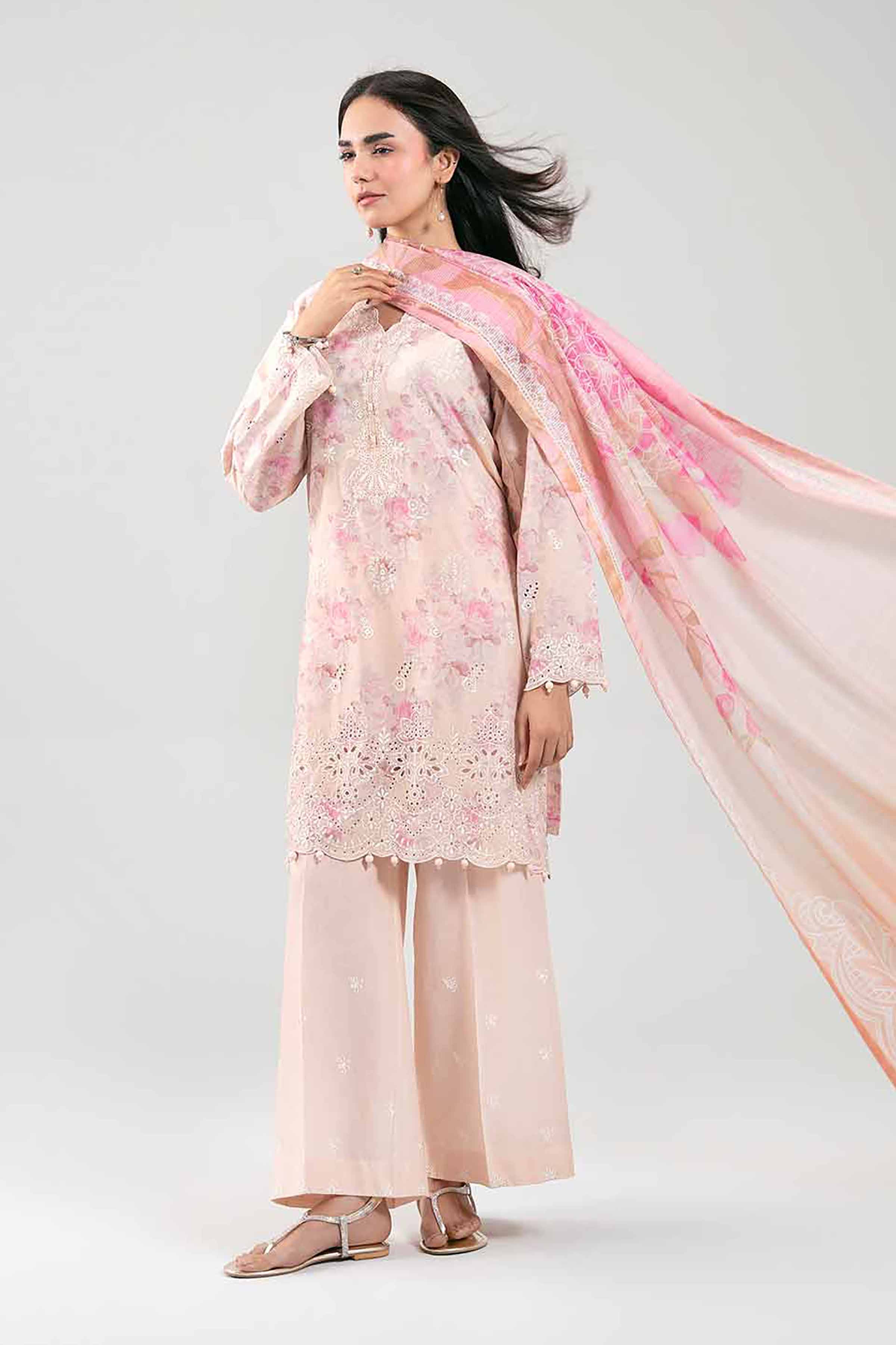 3 Piece - Embroidered Suit - 42601237 for Women - Unstitched Collection | Nishat | Shop Online