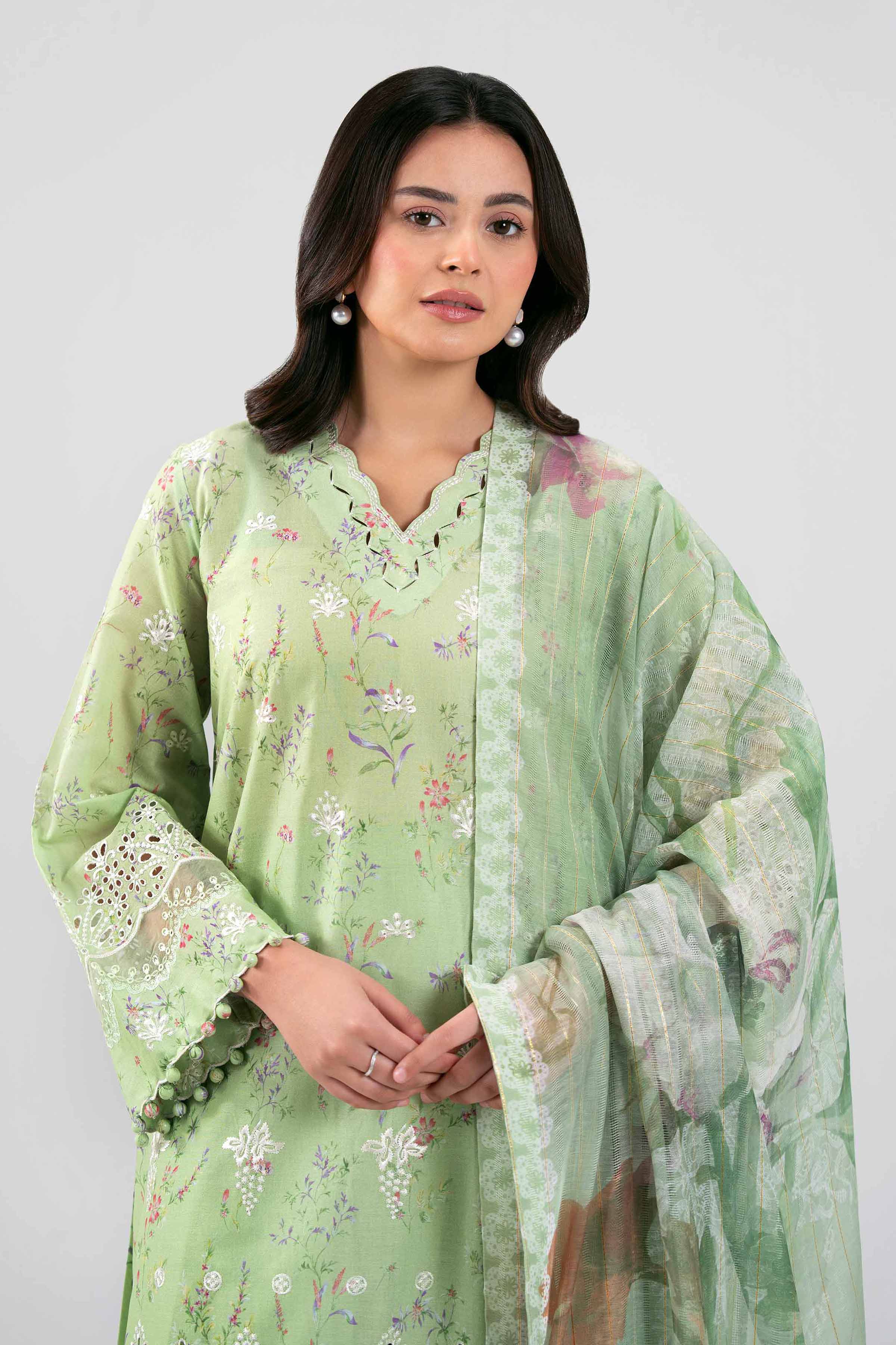 3 Piece - Embroidered Suit - 42601239 for Women - Unstitched Collection | Nishat | Shop Online