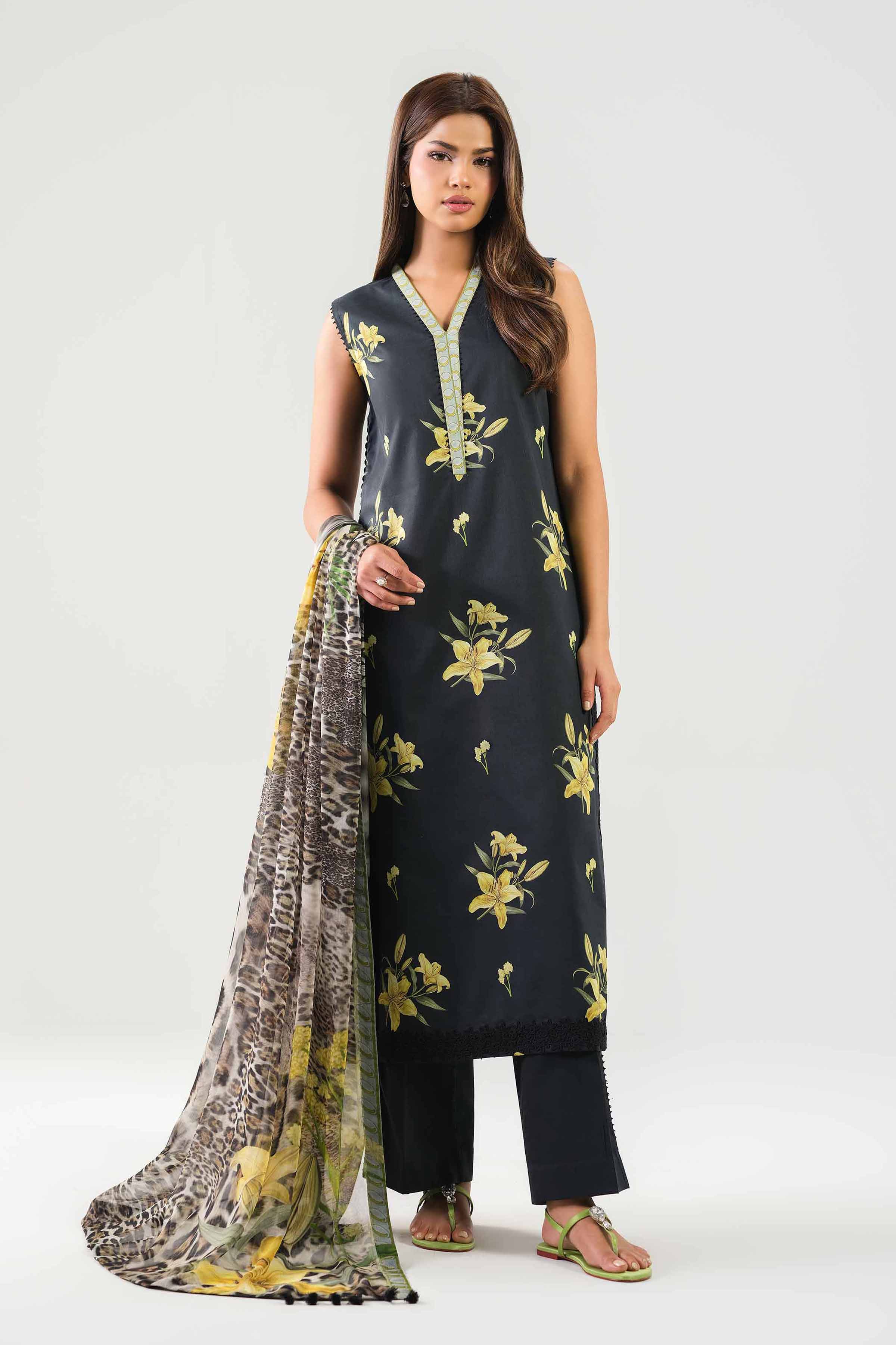 3 Piece - Digital Printed Suit - 42601241 for Women - Unstitched Collection | Nishat | Shop Online