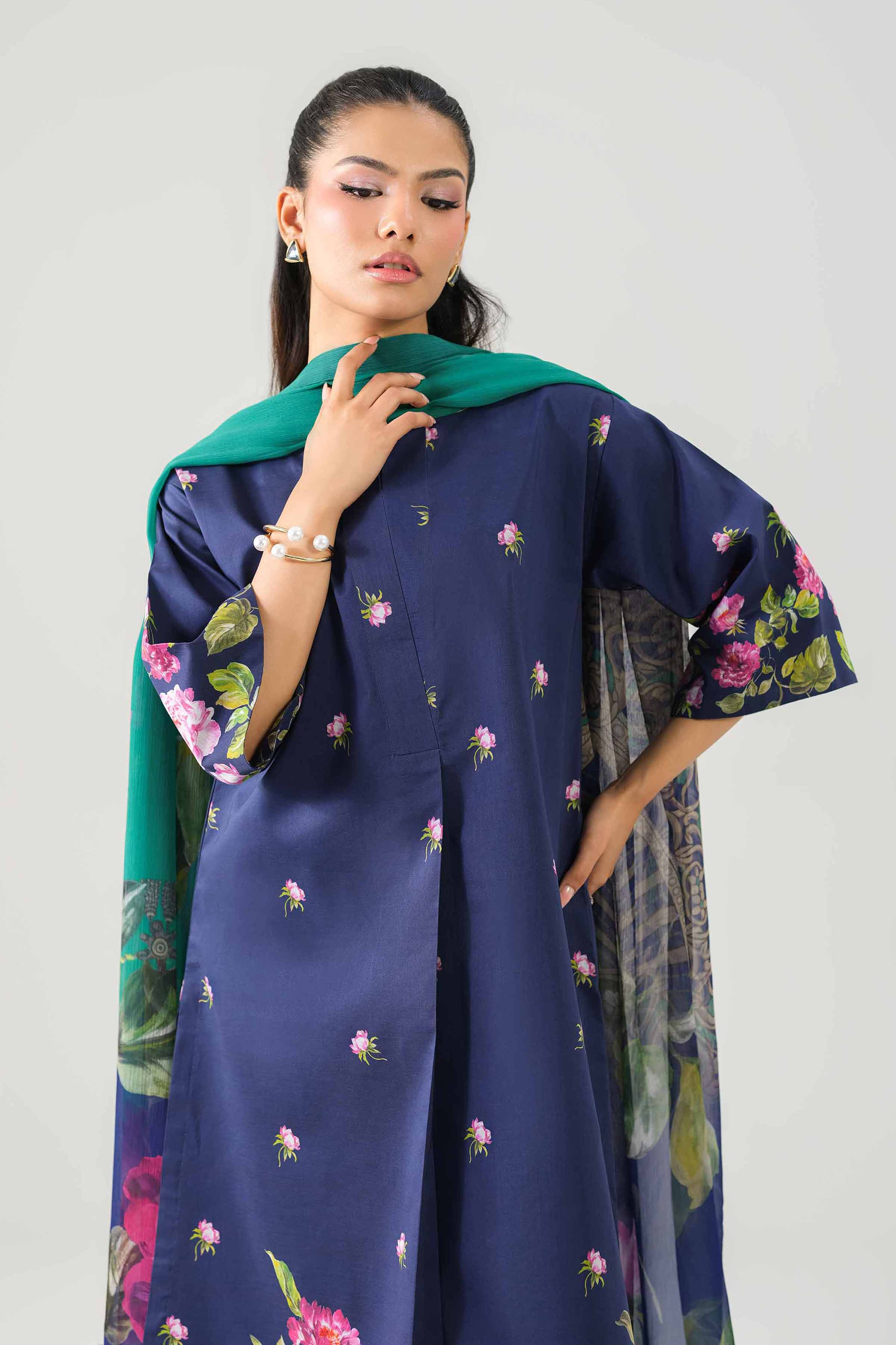 3 Piece - Digital Printed Suit - 42601243 for Women - Unstitched Collection | Nishat | Shop Online