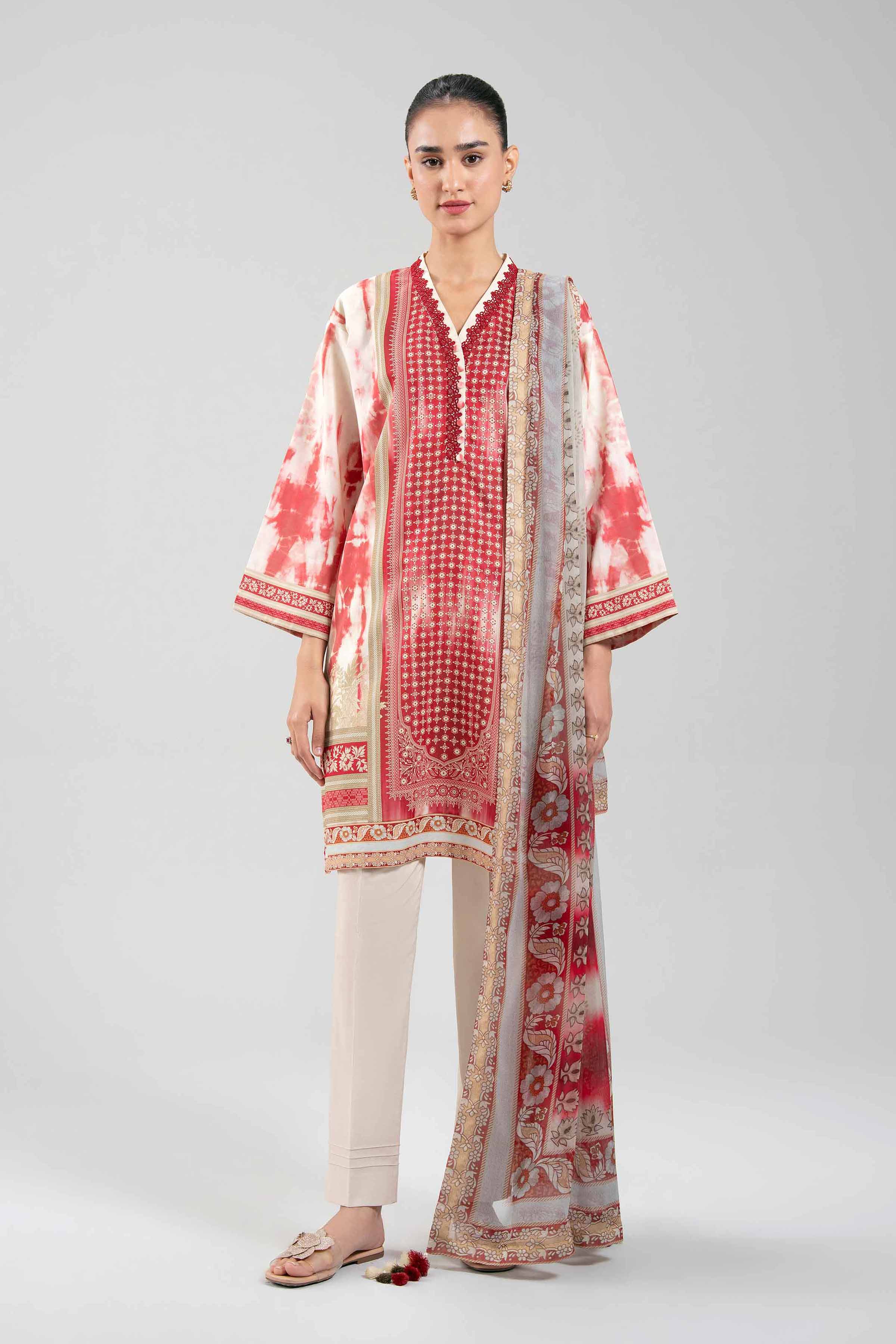 3 Piece - Digital Printed Suit - 42601244 for Women - Unstitched Collection | Nishat | Shop Online