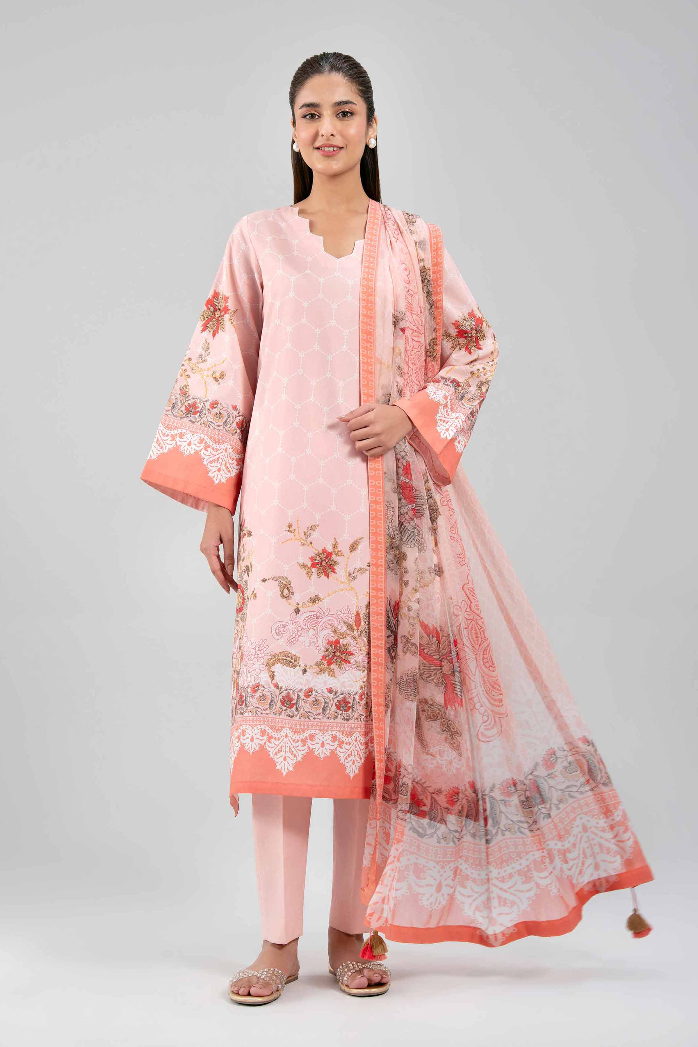 3 Piece - Digital Printed Suit - 42601245 for Women - Unstitched Collection | Nishat | Shop Online
