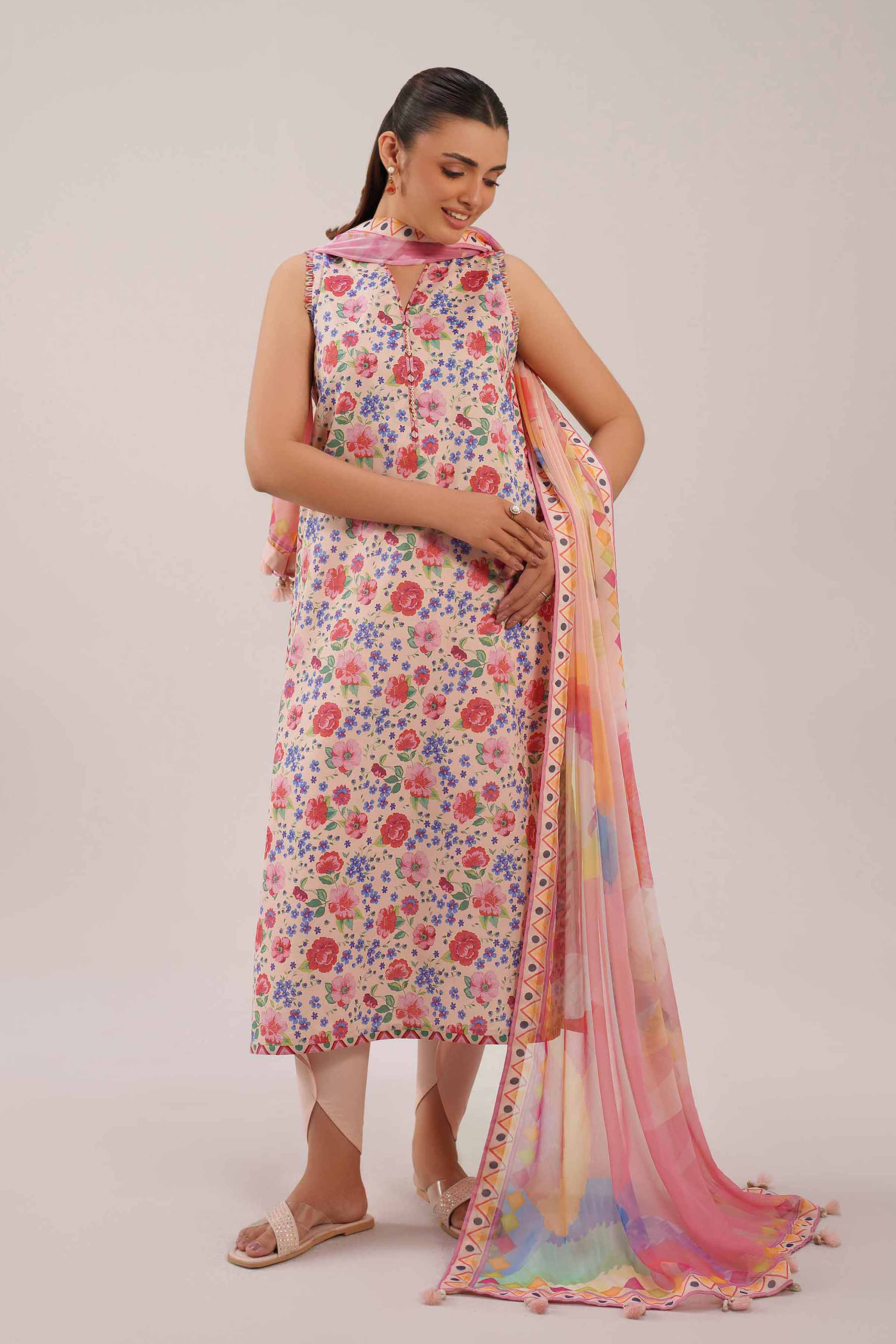 3 Piece - Digital Printed Suit - 42601249 for Women - Unstitched Collection | Nishat | Shop Online