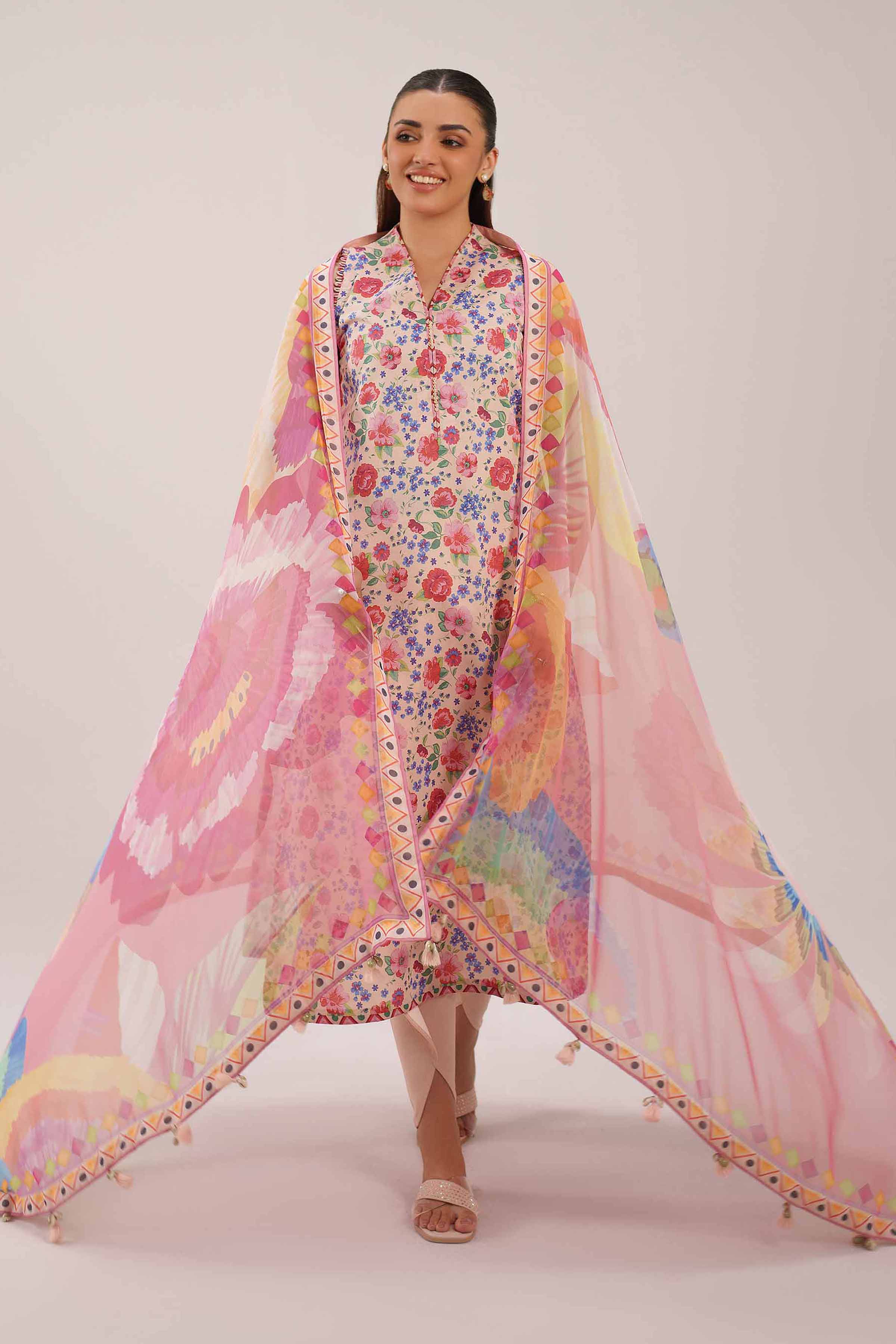 3 Piece - Digital Printed Suit - 42601249 for Women - Unstitched Collection | Nishat | Shop Online