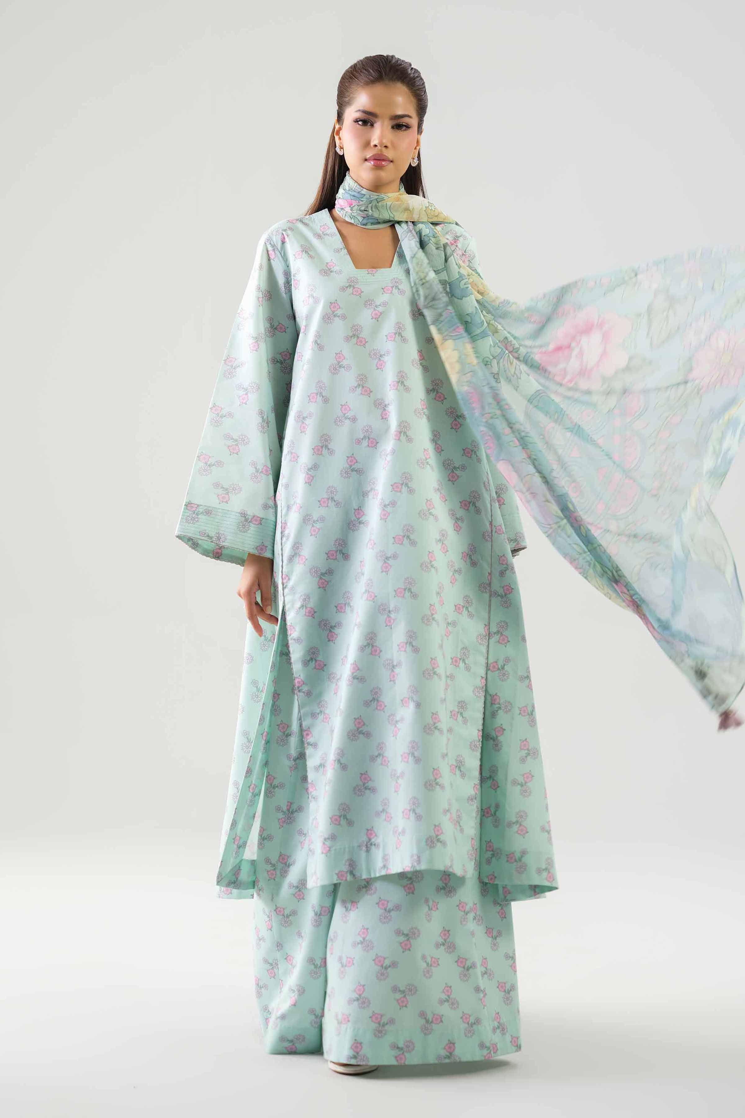 3 Piece - Digital Printed Suit - 42601251 for Women - Unstitched Collection | Nishat | Shop Online