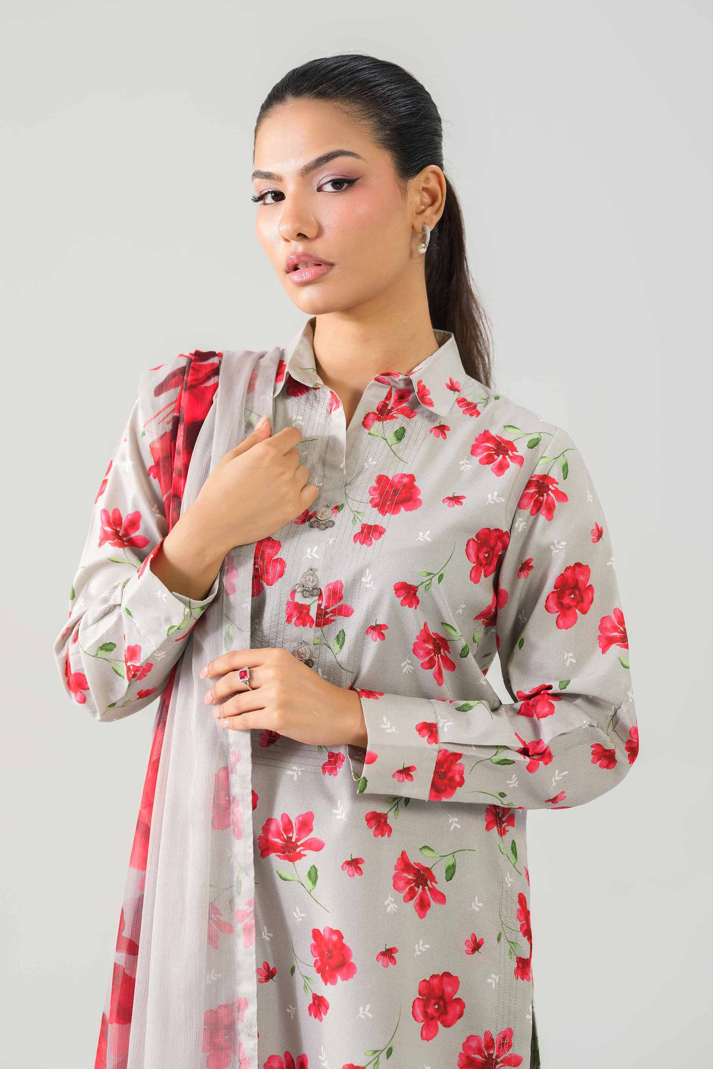 3 Piece - Digital Printed Suit - 42601253 for Women - Unstitched Collection | Nishat | Shop Online