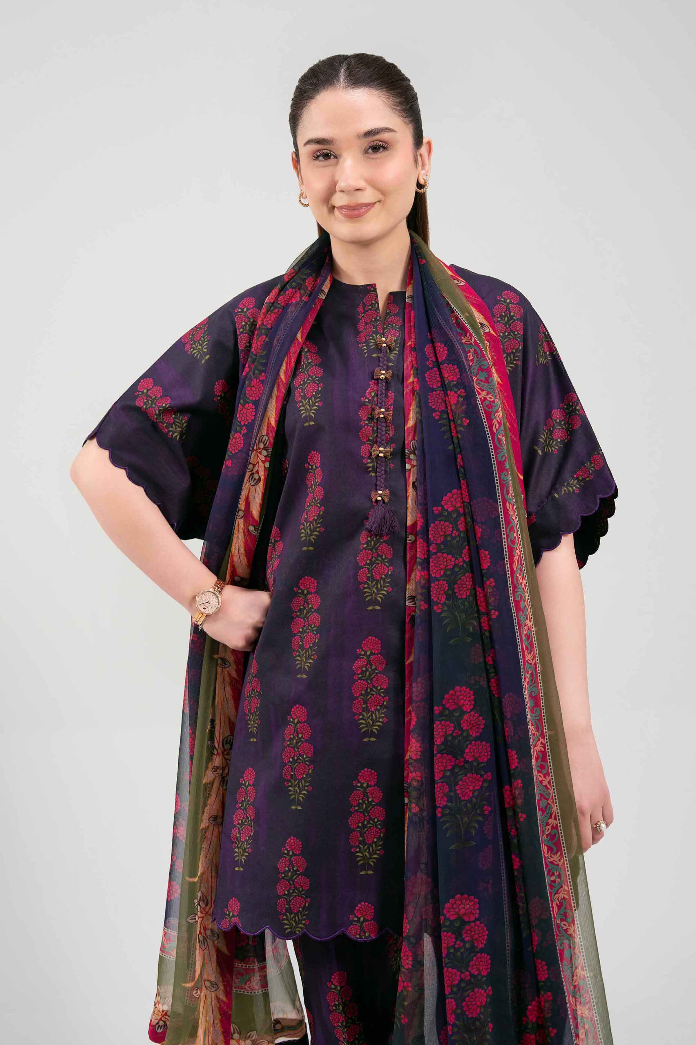 3 Piece - Digital Printed Suit - 42601259 for Women - Unstitched Collection | Nishat | Shop Online