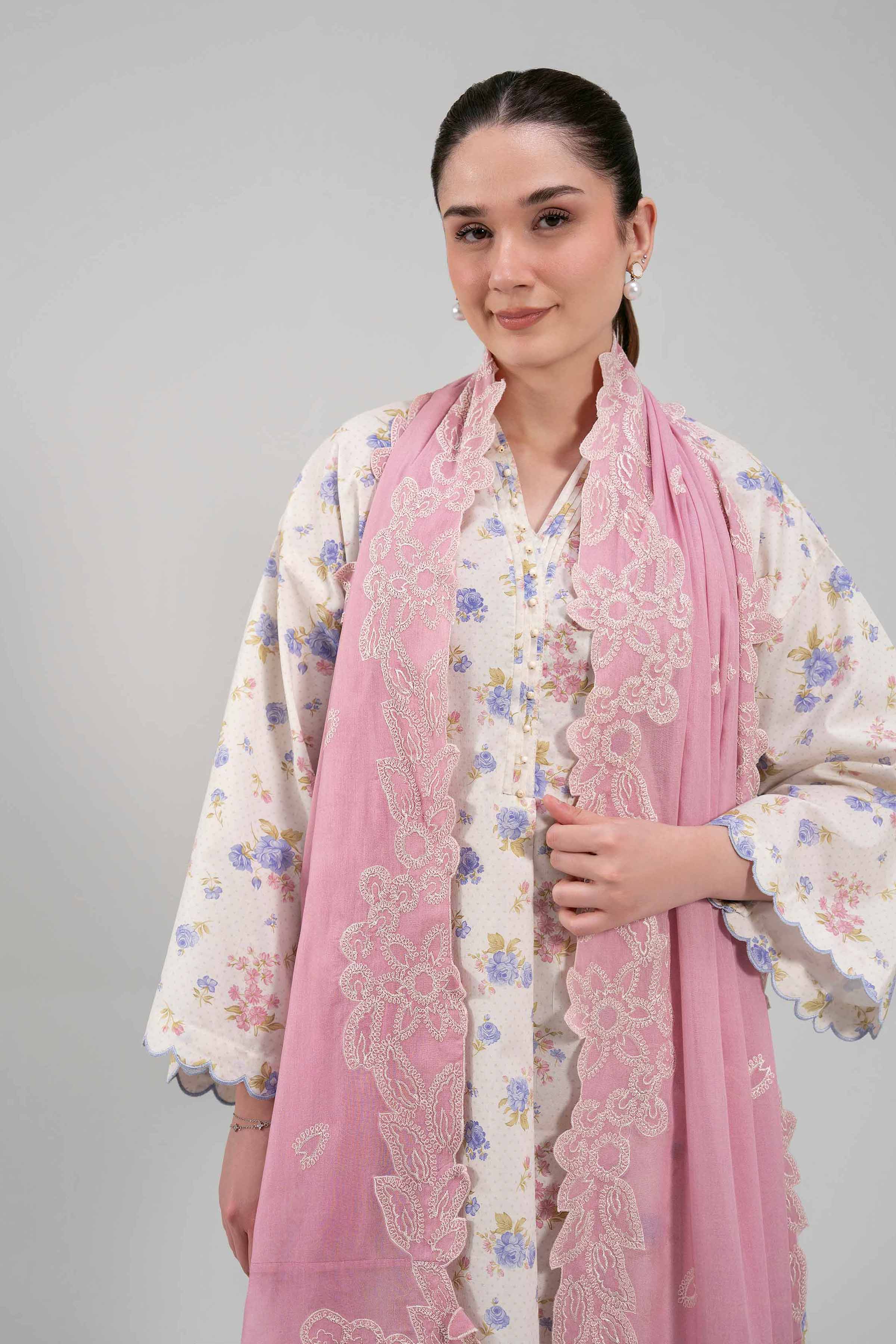 3 Piece - Printed Embroidered Suit - 42601261 for Women - Unstitched Collection | Nishat | Shop Online