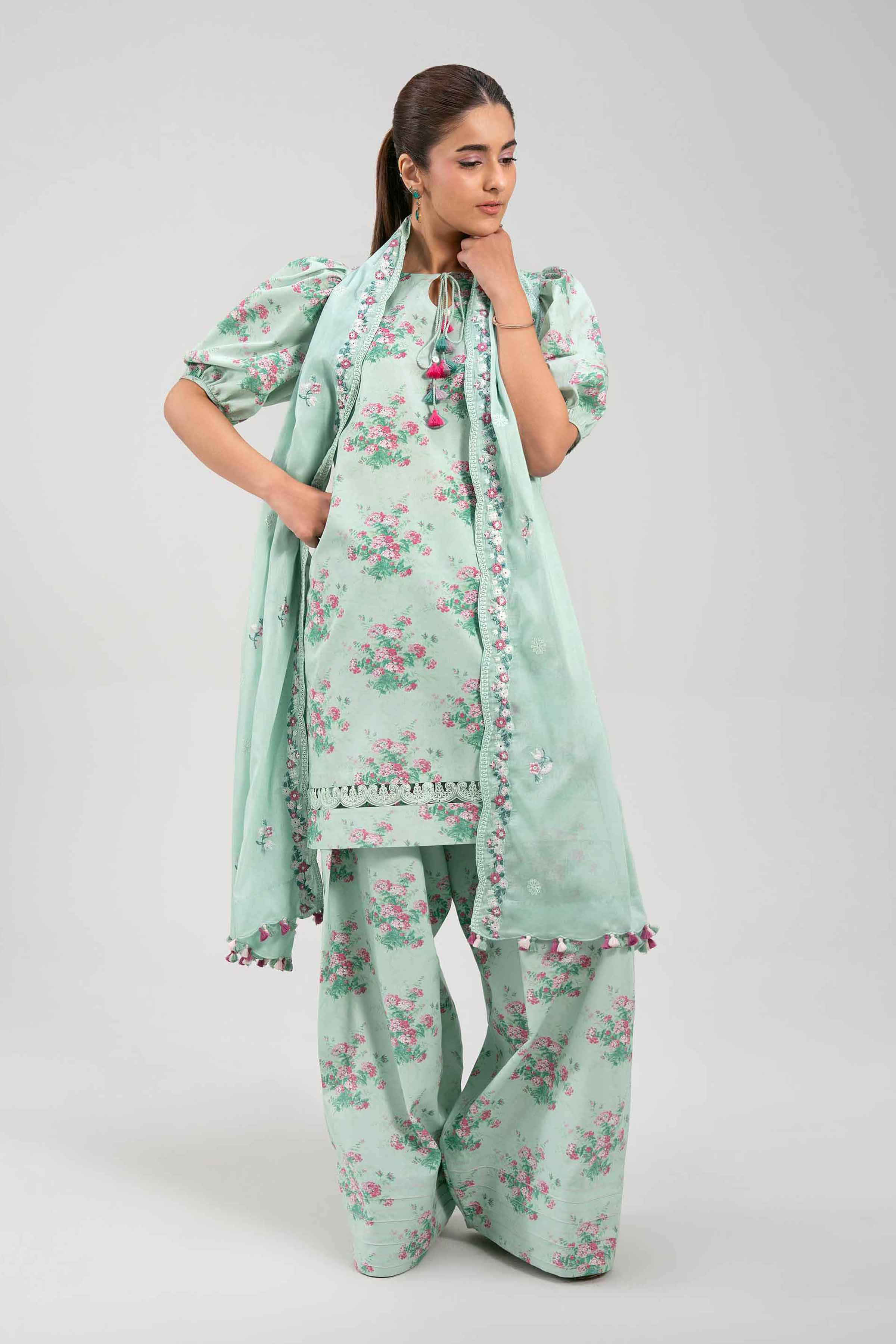 3 Piece - Printed Embroidered Suit - 42601262 for Women - Unstitched Collection | Nishat | Shop Online