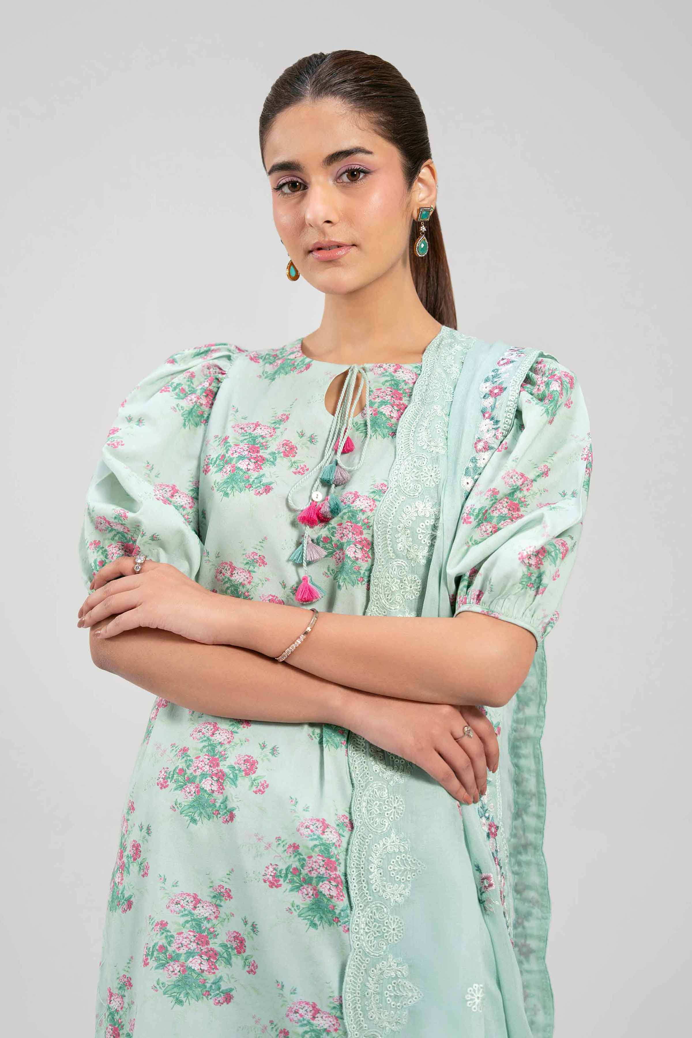 3 Piece - Printed Embroidered Suit - 42601262 for Women - Unstitched Collection | Nishat | Shop Online