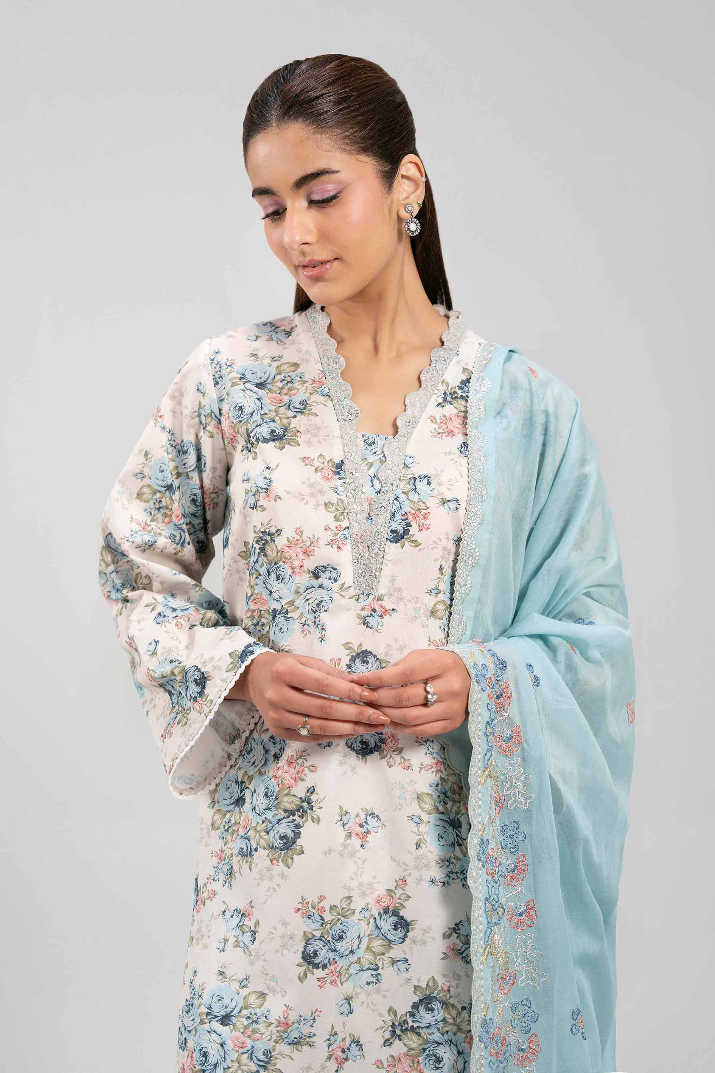 3 Piece - Printed Embroidered Suit - 42601270 for Women - Unstitched Collection | Nishat | Shop Online