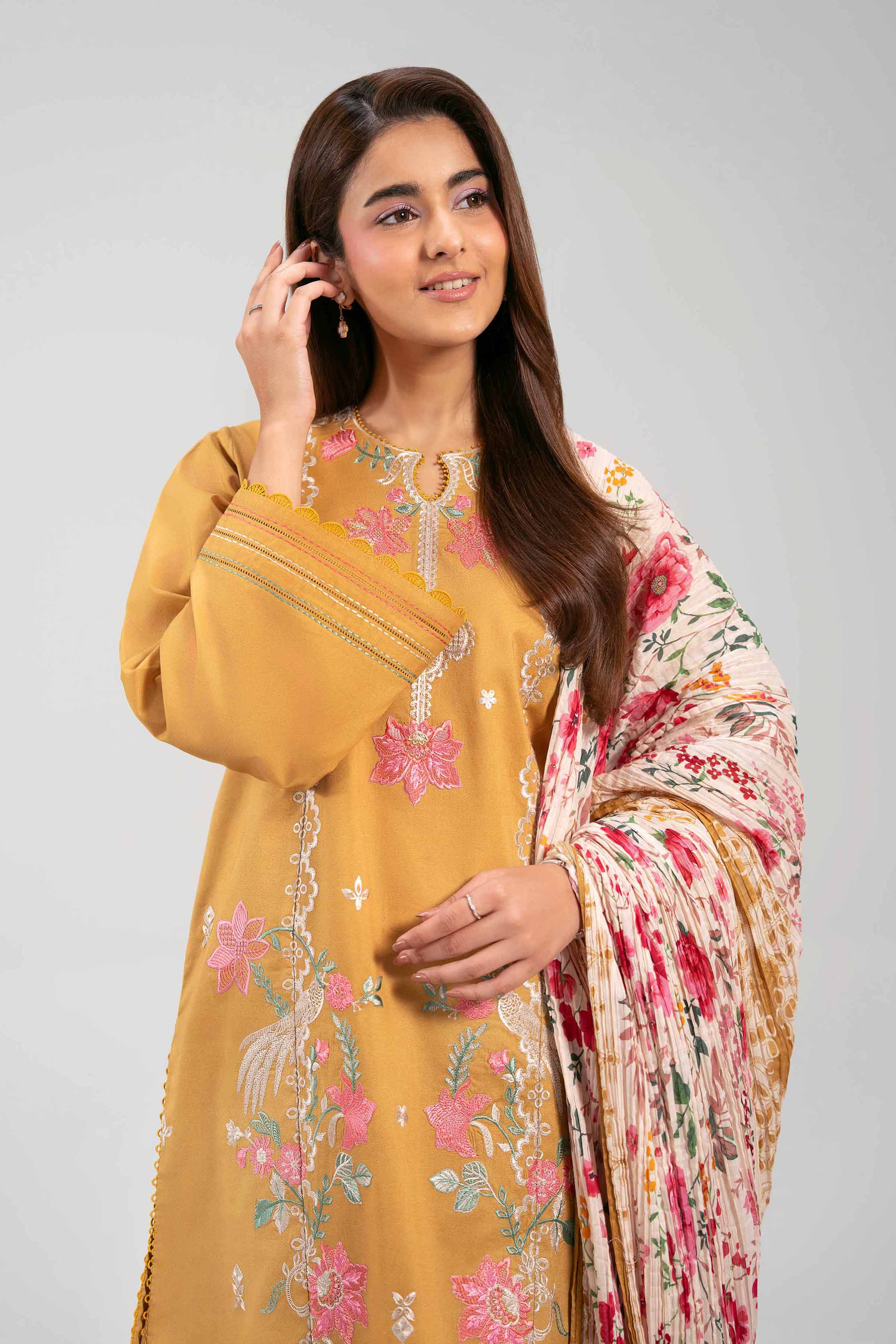 3 Piece - Printed Embroidered Suit - 42601271 for Women - Unstitched Collection | Nishat | Shop Online