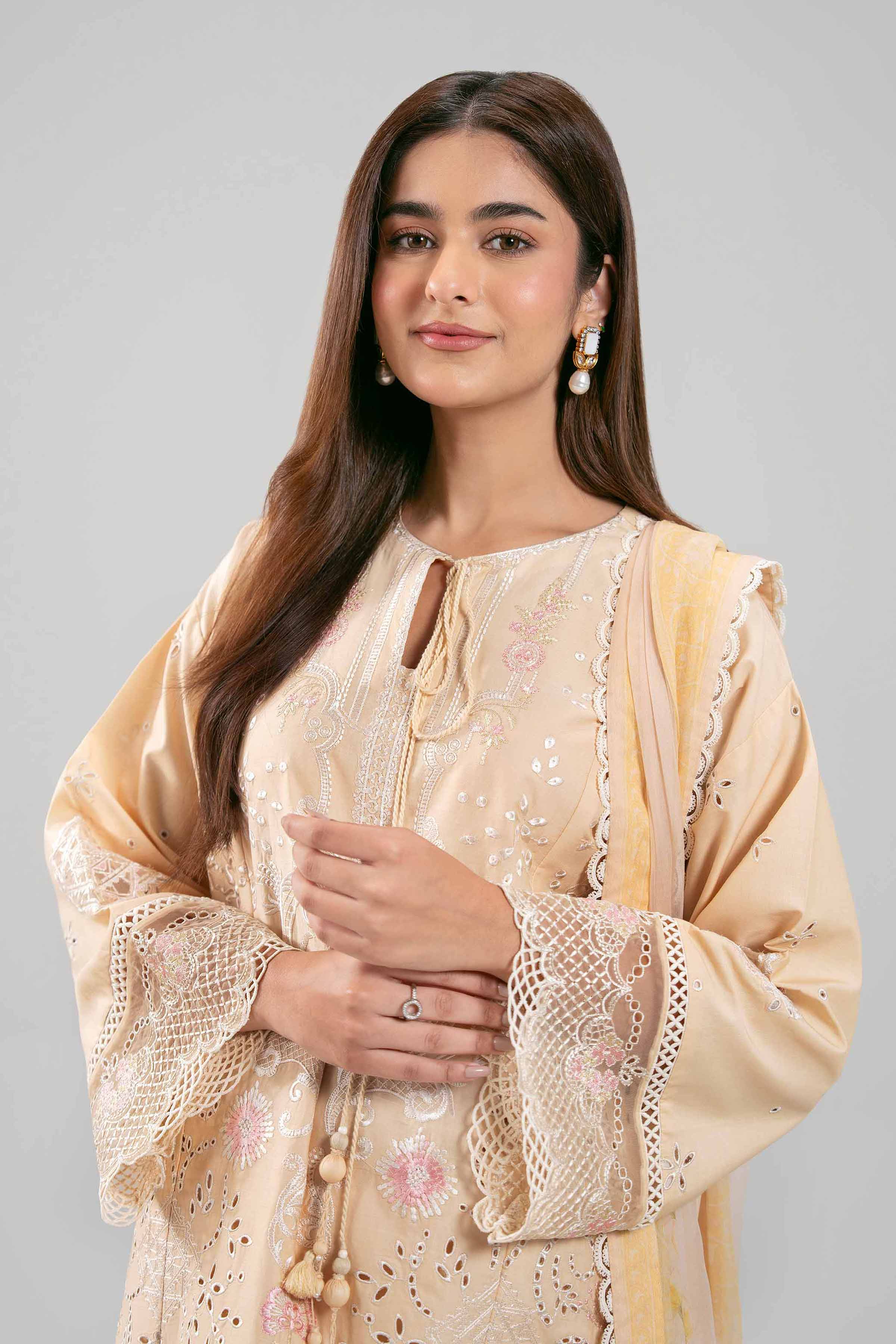 3 Piece - Embroidered Suit - 42601283 for Women - Unstitched Collection | Nishat | Shop Online