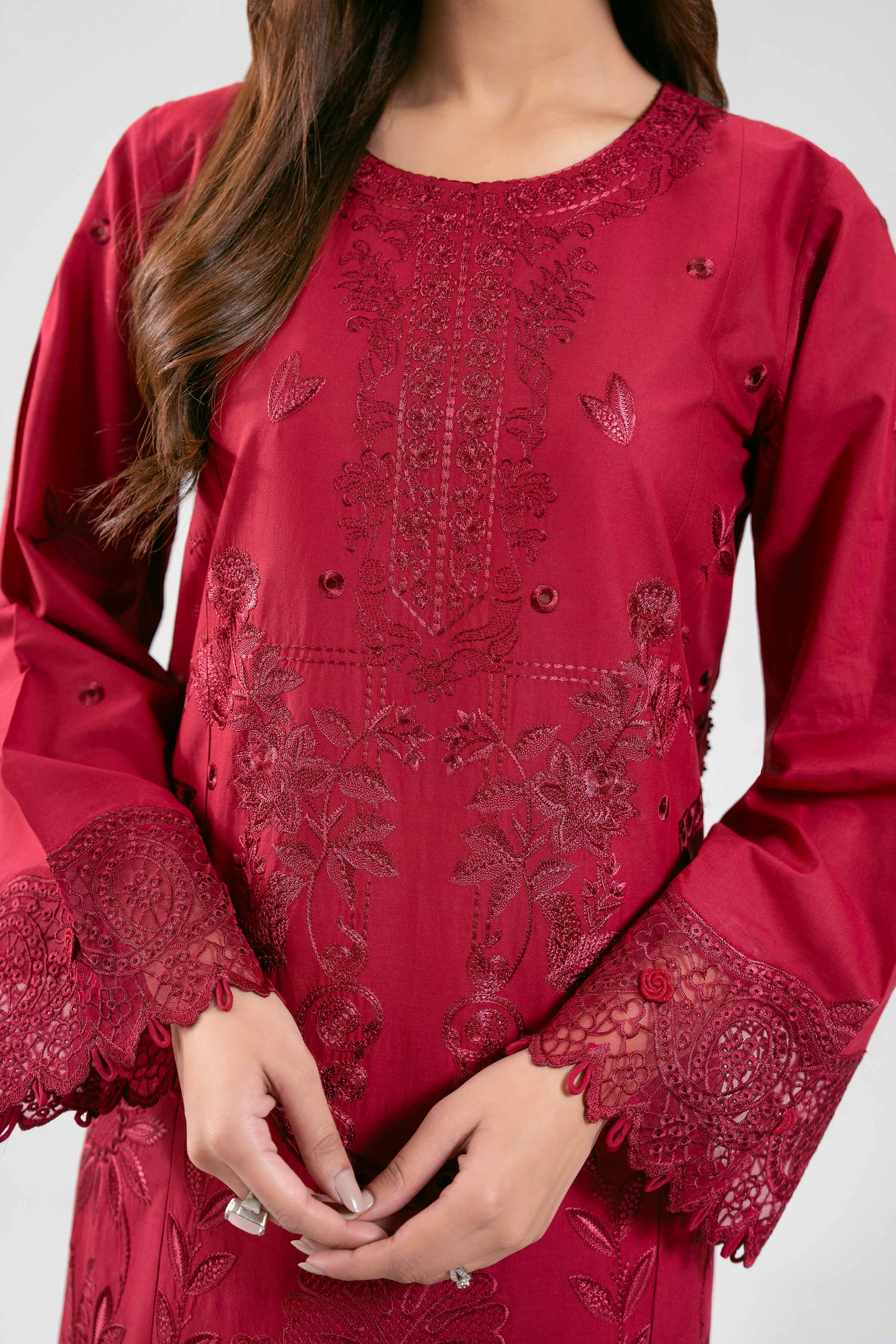 3 Piece - Embroidered Suit - 42601285 for Women - Unstitched Collection | Nishat | Shop Online
