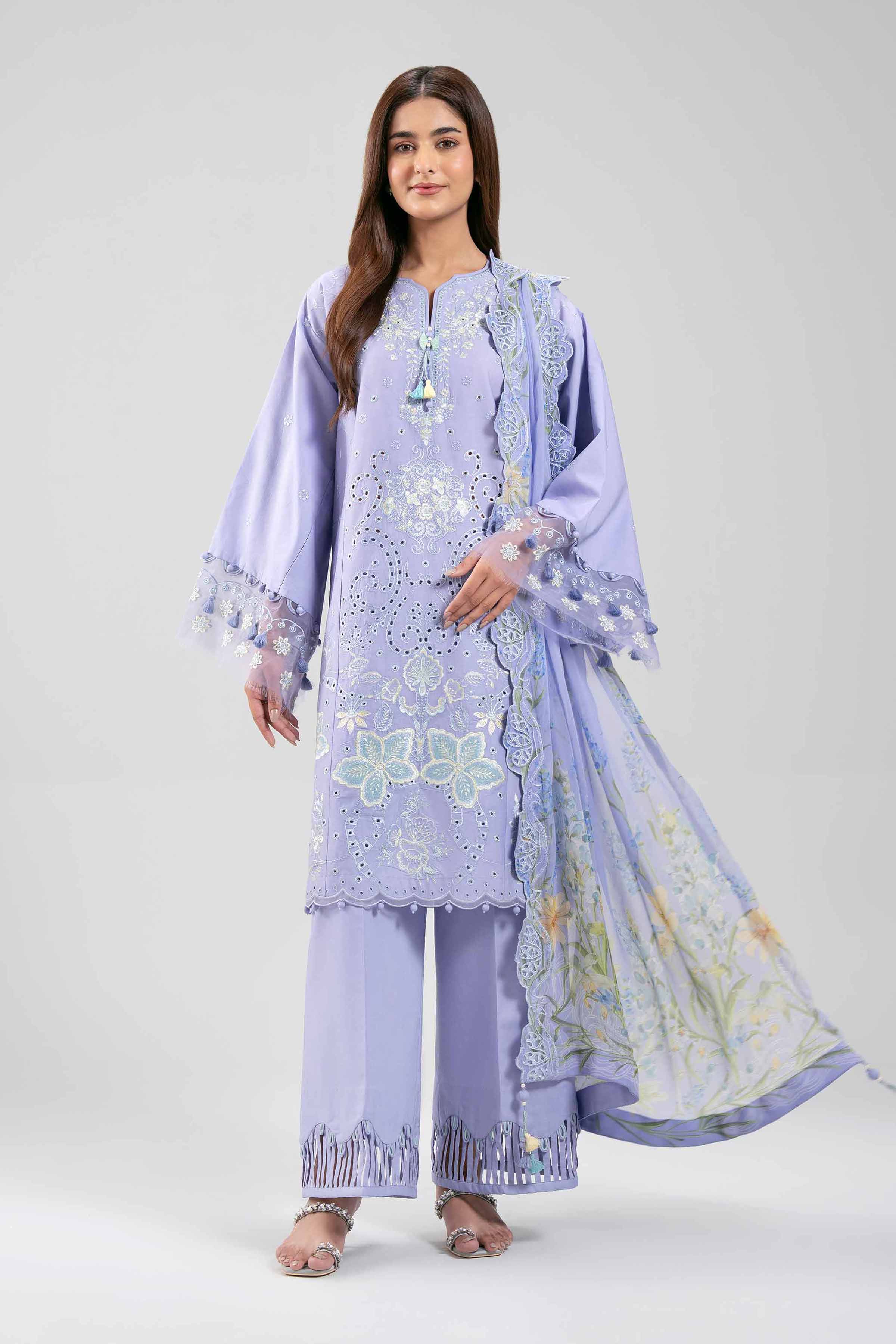3 Piece - Digital Printed Embroidered Suit - 42601286 for Women - Unstitched Collection | Nishat | Shop Online