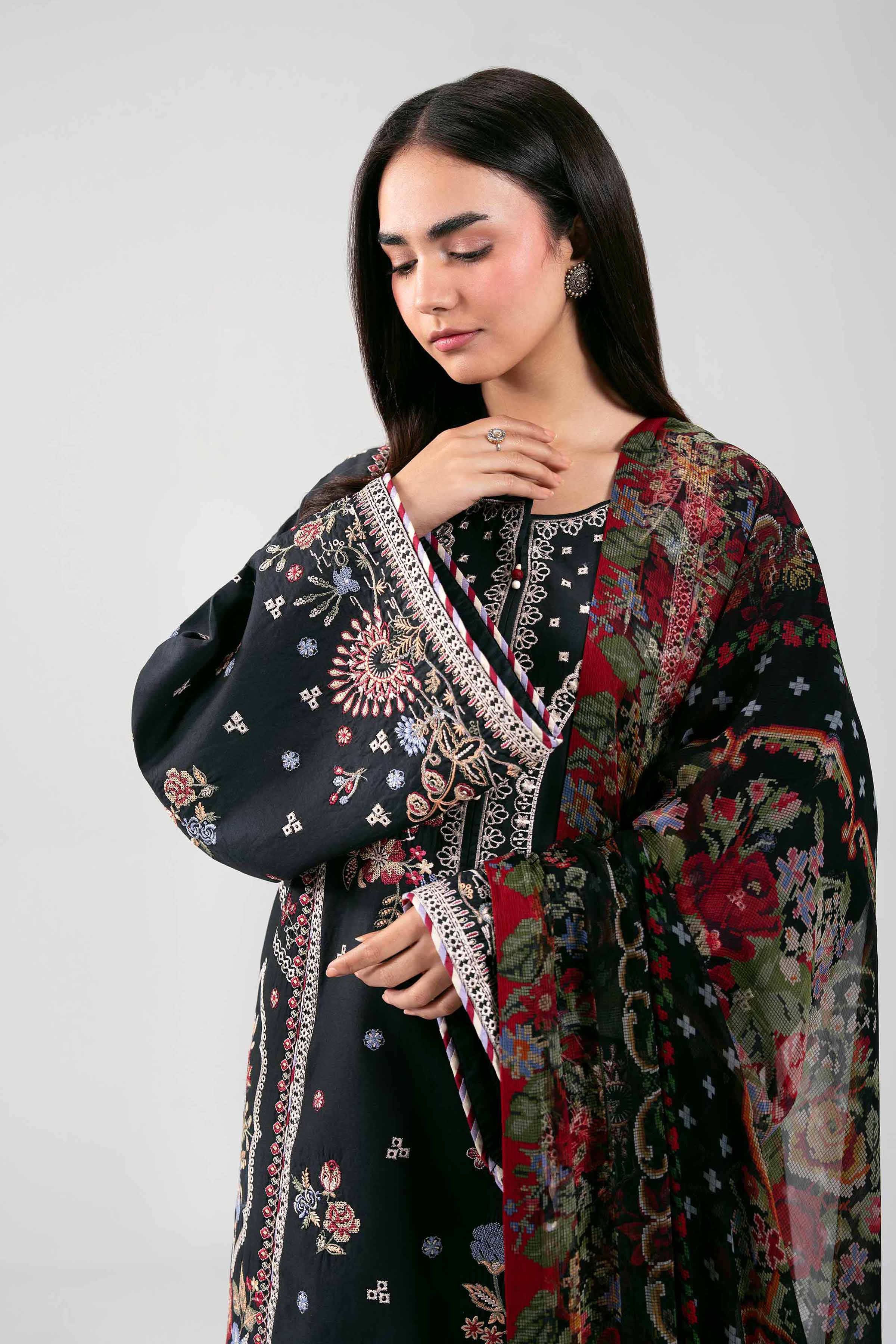 3 Piece - Embroidered Suit - 42601289 for Women - Unstitched Collection | Nishat | Shop Online
