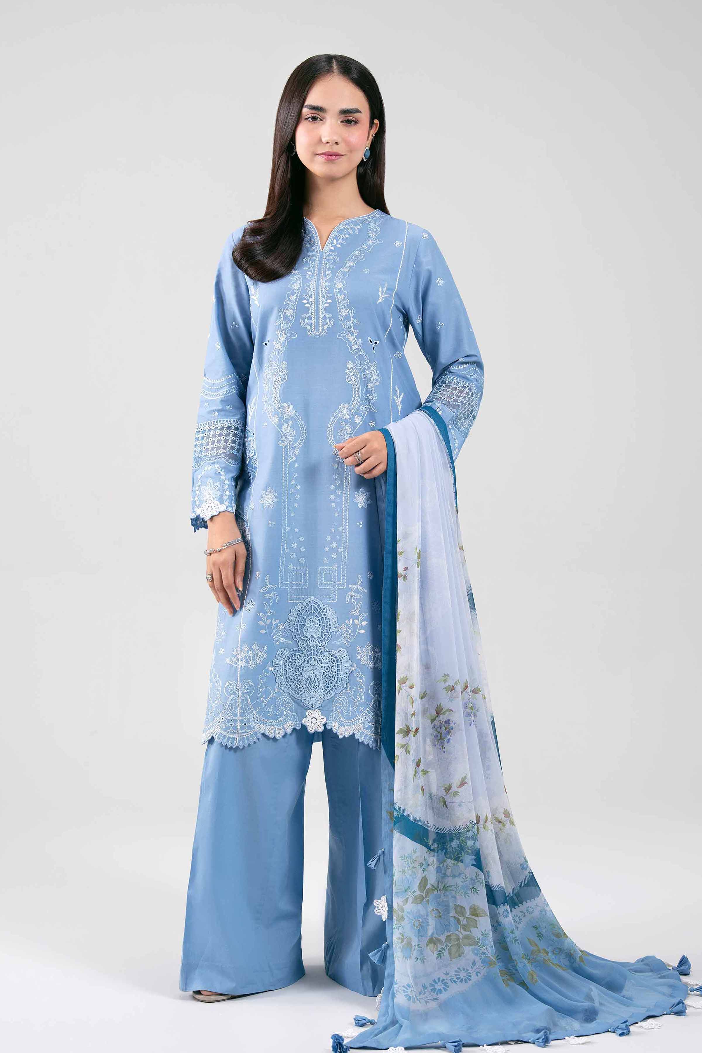 3 Piece - Embroidered Suit - 42601290 for Women - Unstitched Collection | Nishat | Shop Online