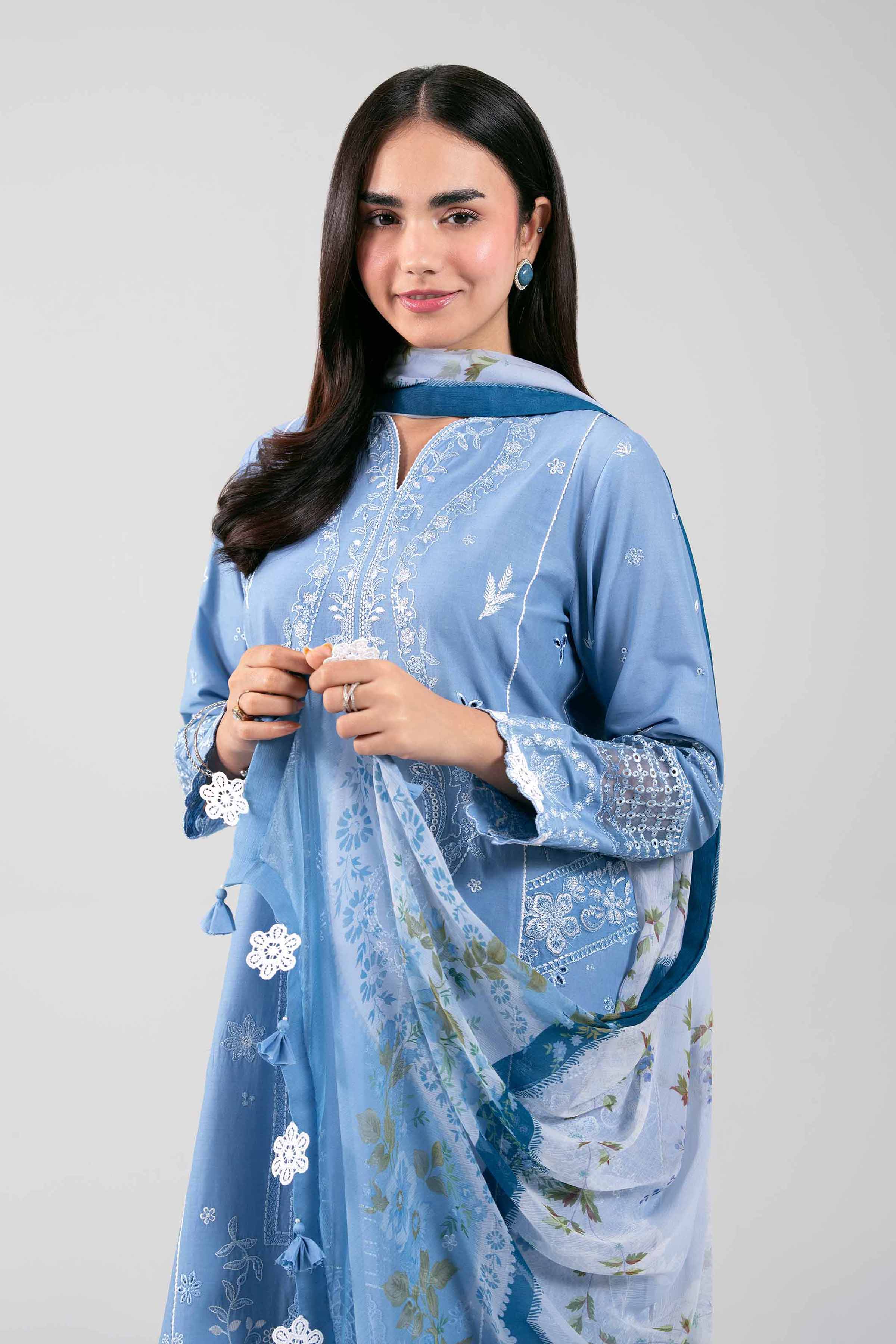 3 Piece - Embroidered Suit - 42601290 for Women - Unstitched Collection | Nishat | Shop Online