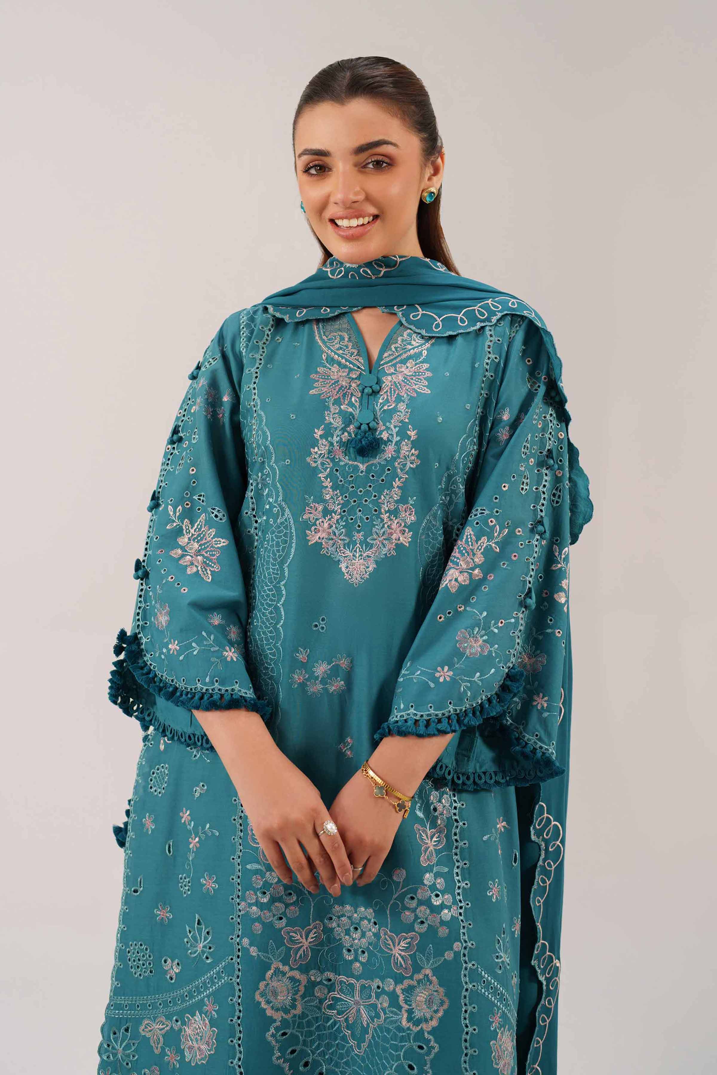3 Piece - Embroidered Suit - 42601292 for Women - Unstitched Collection | Nishat | Shop Online